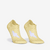 Lot de 2 paires de chaussettes de running run500 fines invisibles jaune