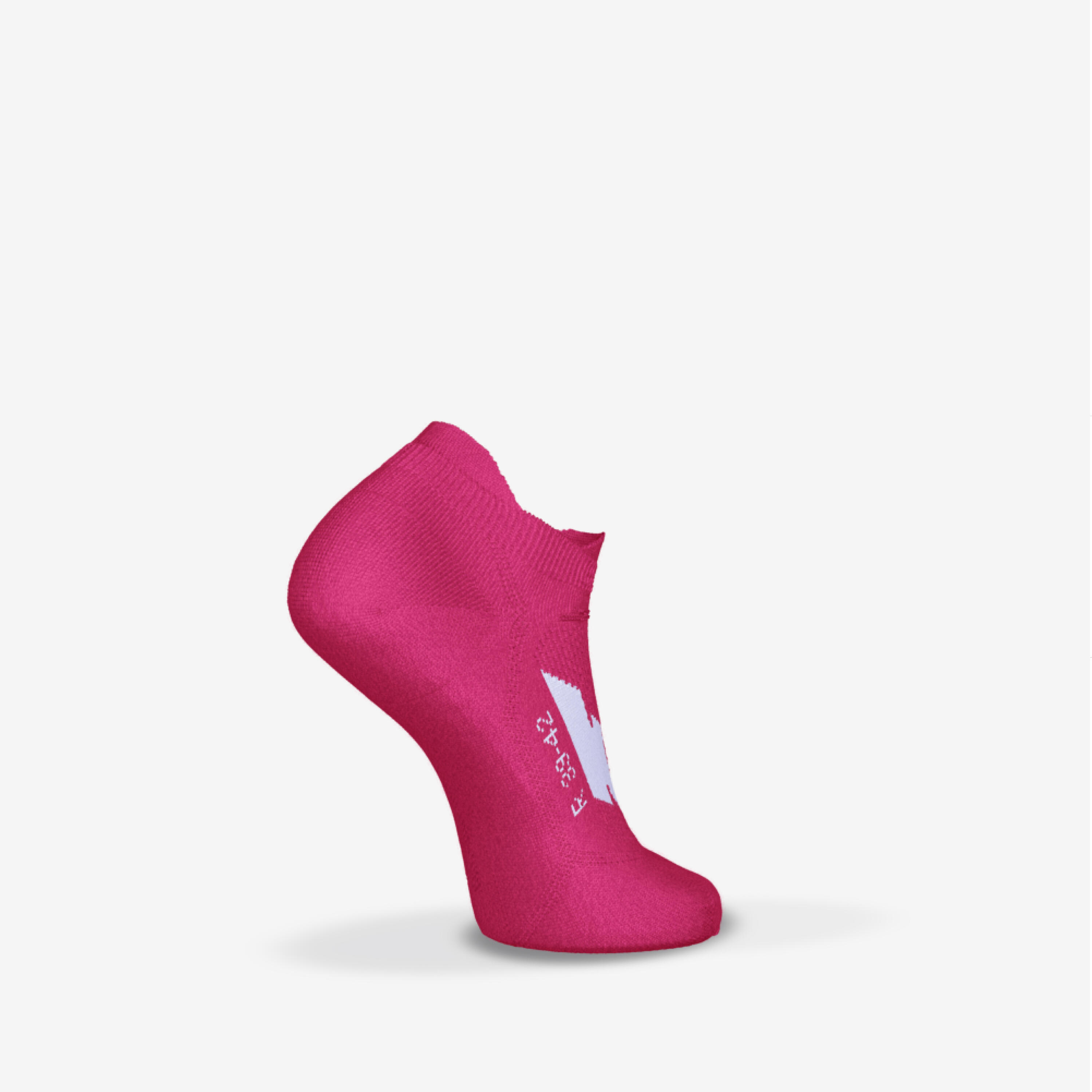 Chaussettes de course invisibles x2 paires, Run 500 6/6