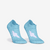 Lot de 2 paires de chaussettes de running run500 fines invisibles turquoise