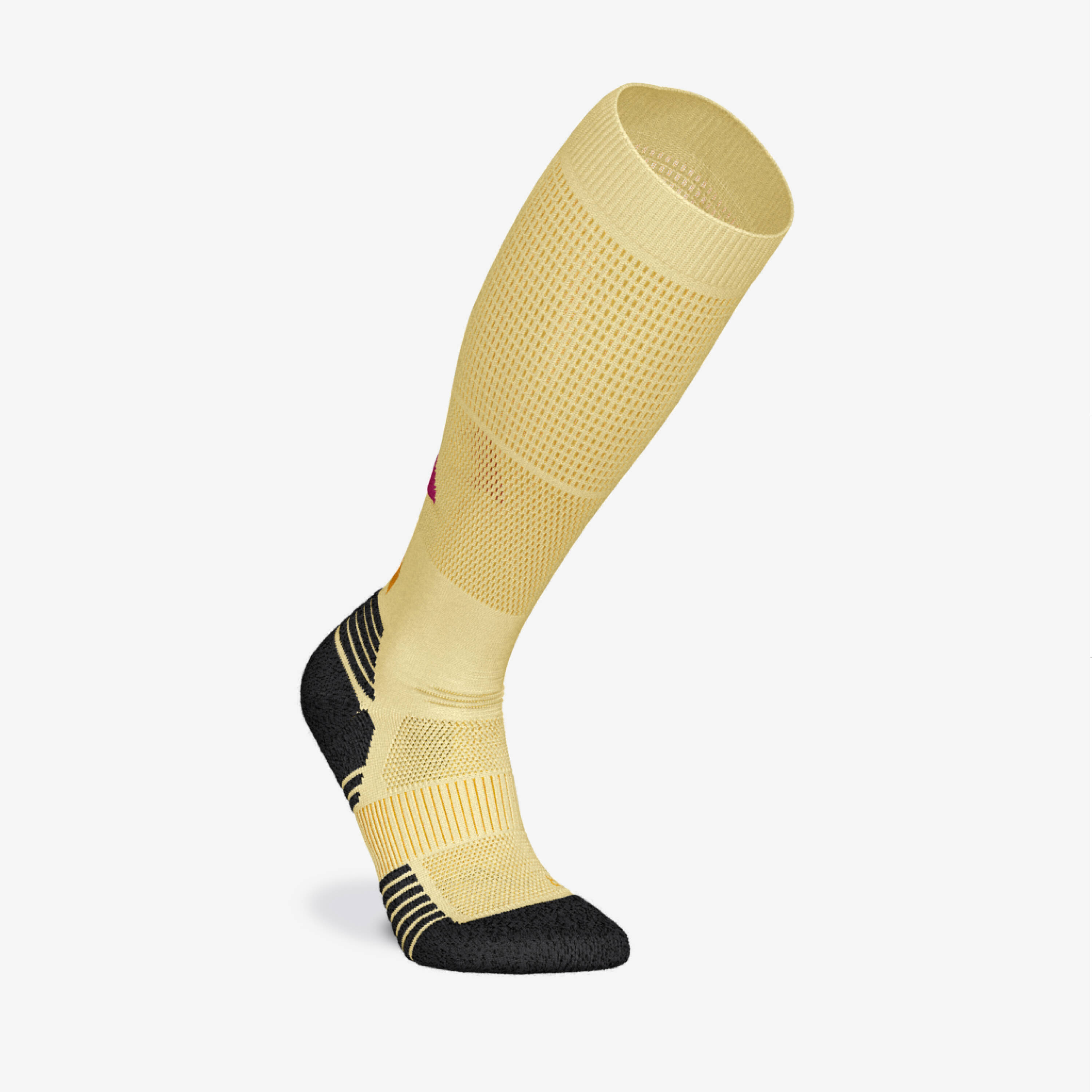 KIPRUN 500 compression running socks-Yellow -  1