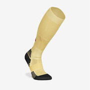 Șosete de compresie de alergare KIPRUN 500 Galben