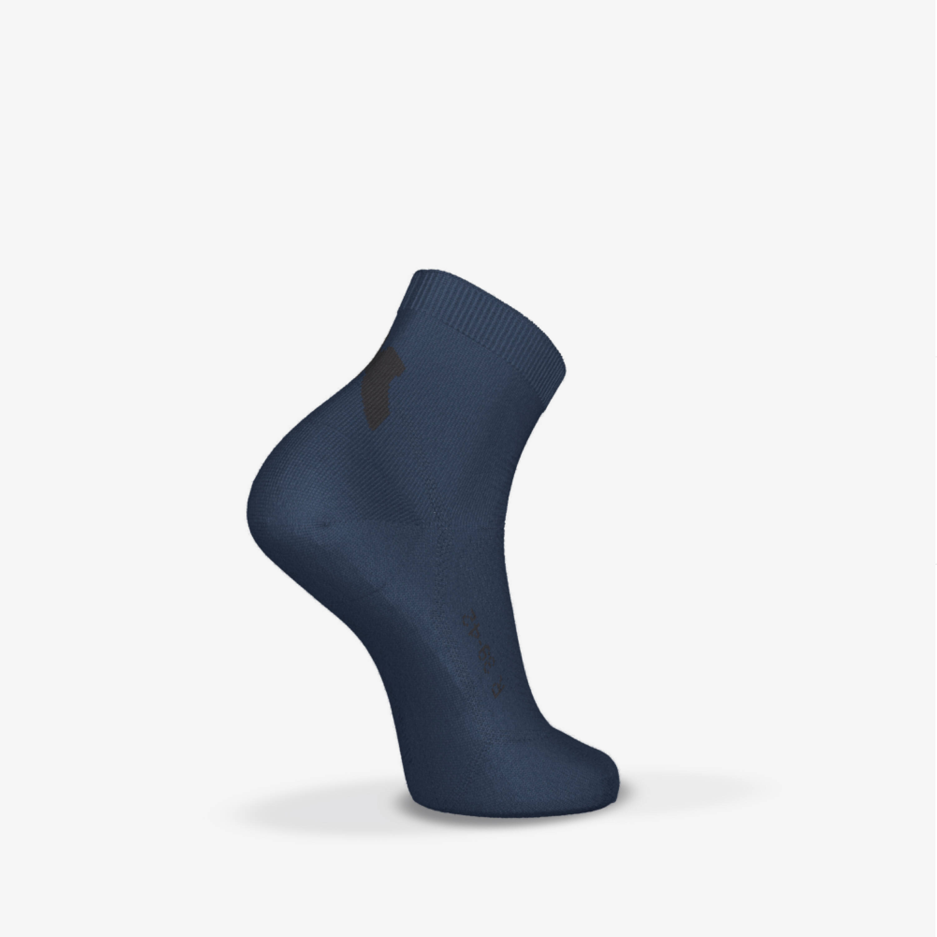 Pack of 2 Seamless Fine Running Socks Run 500 - Abyss Blue -  5