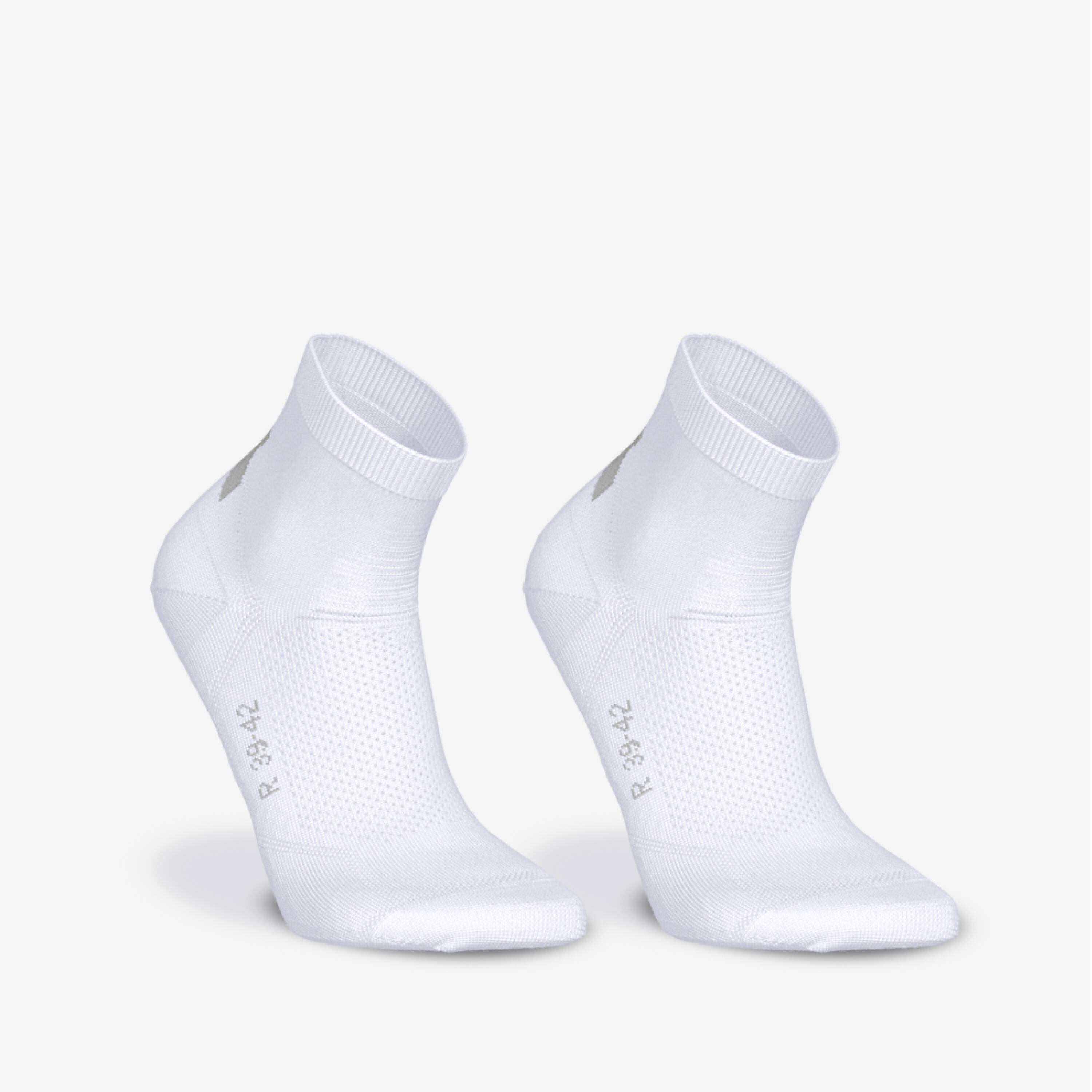 PACK OF 2 PAIRS OF RUN500 FINE CREW RUNNING SOCKS -  1
