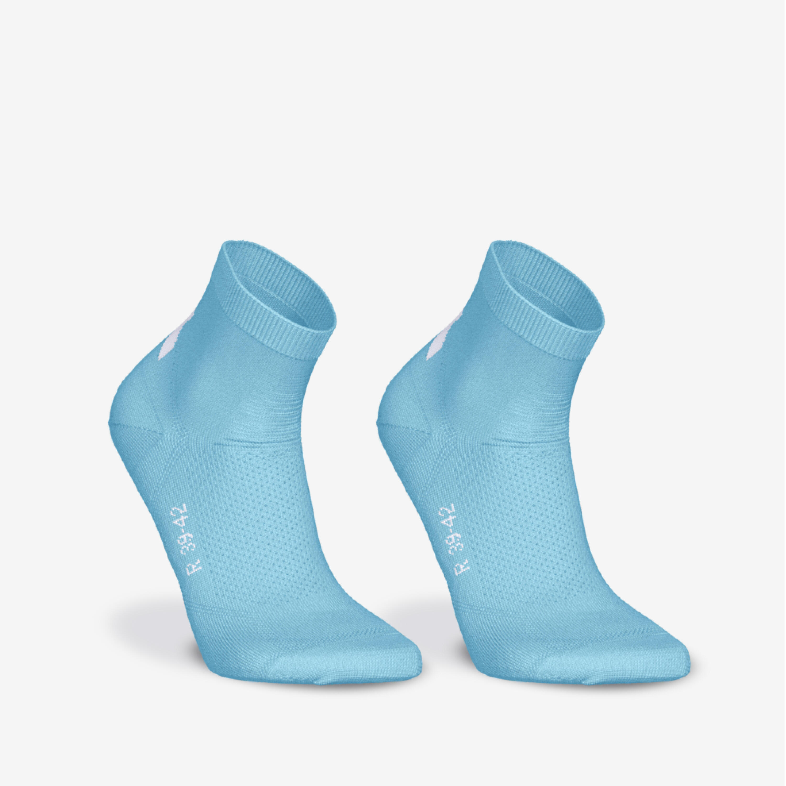 Chaussettes de course minces et courtes x2 paires, Run 500 6/20