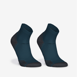 Lot de 2 paires de chaussettes de running run500 epaisses mid bleu