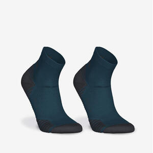 Pack 2 pares Calcetines Running Media Caña Gruesos 500 - azul