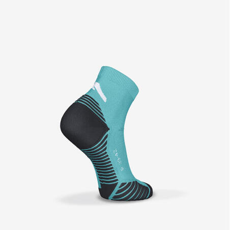 Шкарпетки Run 500 для бігу товсті 2 пари бірюзові