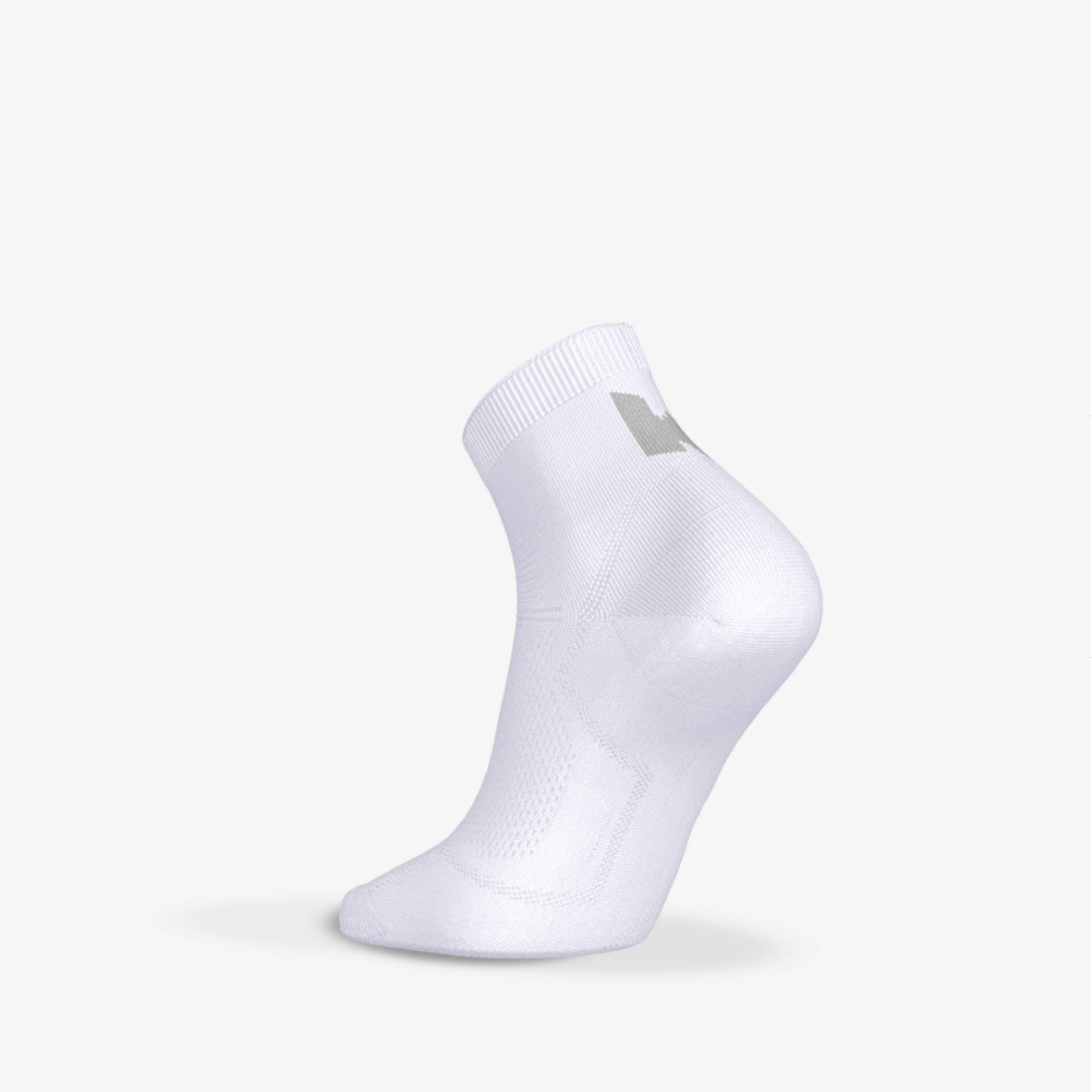 PACK OF 2 PAIRS OF RUN500 FINE CREW RUNNING SOCKS -  4
