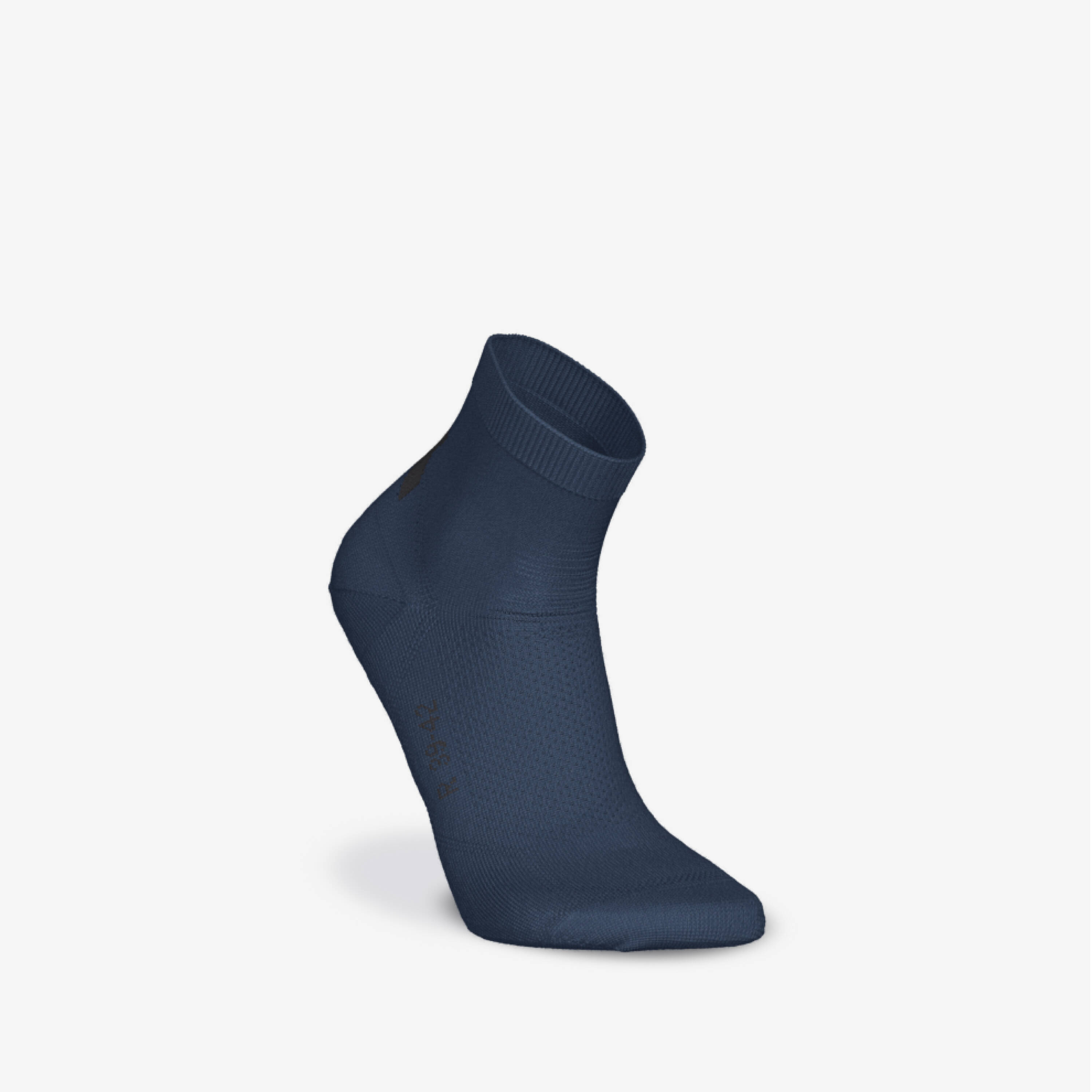 Pack of 2 Seamless Fine Running Socks Run 500 - Abyss Blue -  2