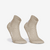 Lot de 2 paires de chaussettes de running, Kiprun run500 fines mid beige