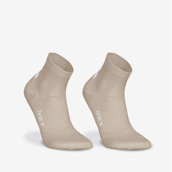 Calze running RUN 500 mid sottili beige x2