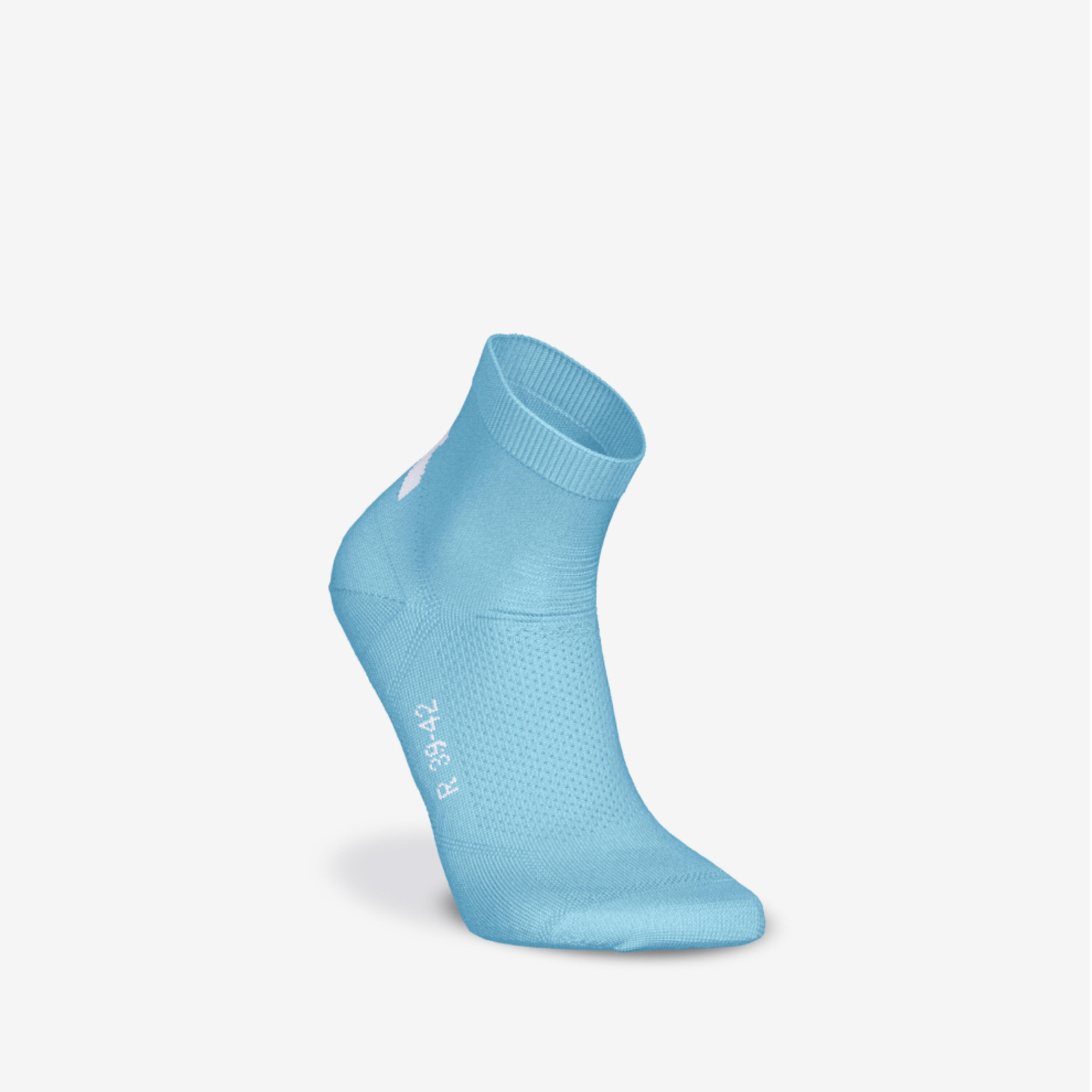 Chaussettes de course minces et courtes x2 paires, Run 500 7/20