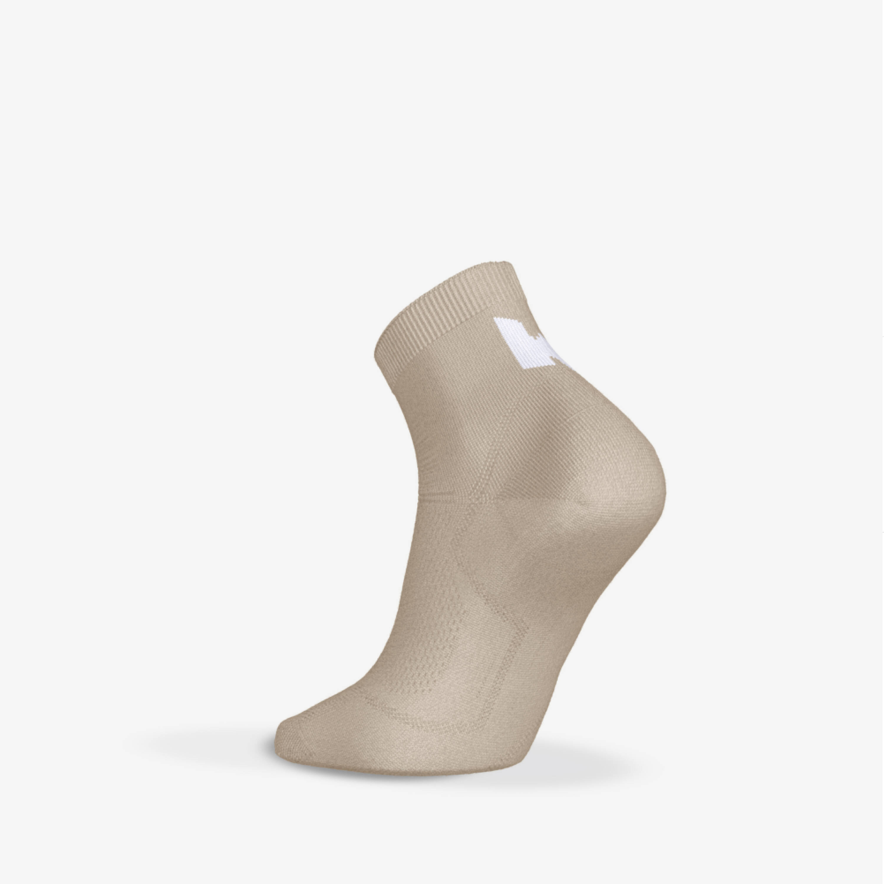Kiprun run500 2 Pairs of Fine Mid Running Socks - Beige -  4