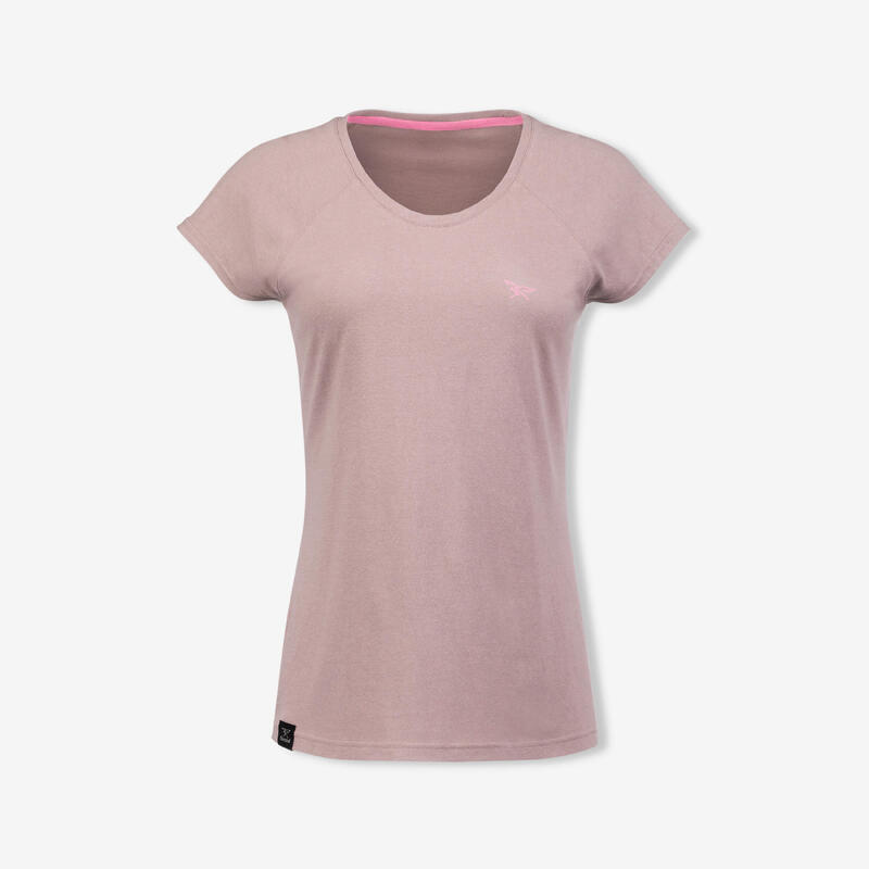 Tricou confortabil escaladă mov damă
