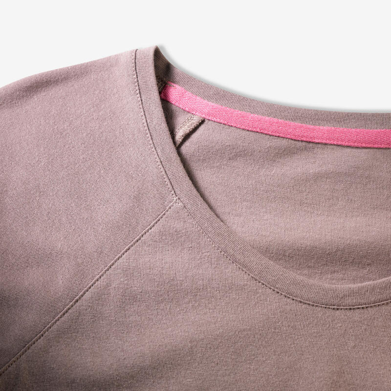 Tricou confortabil escaladă mov damă