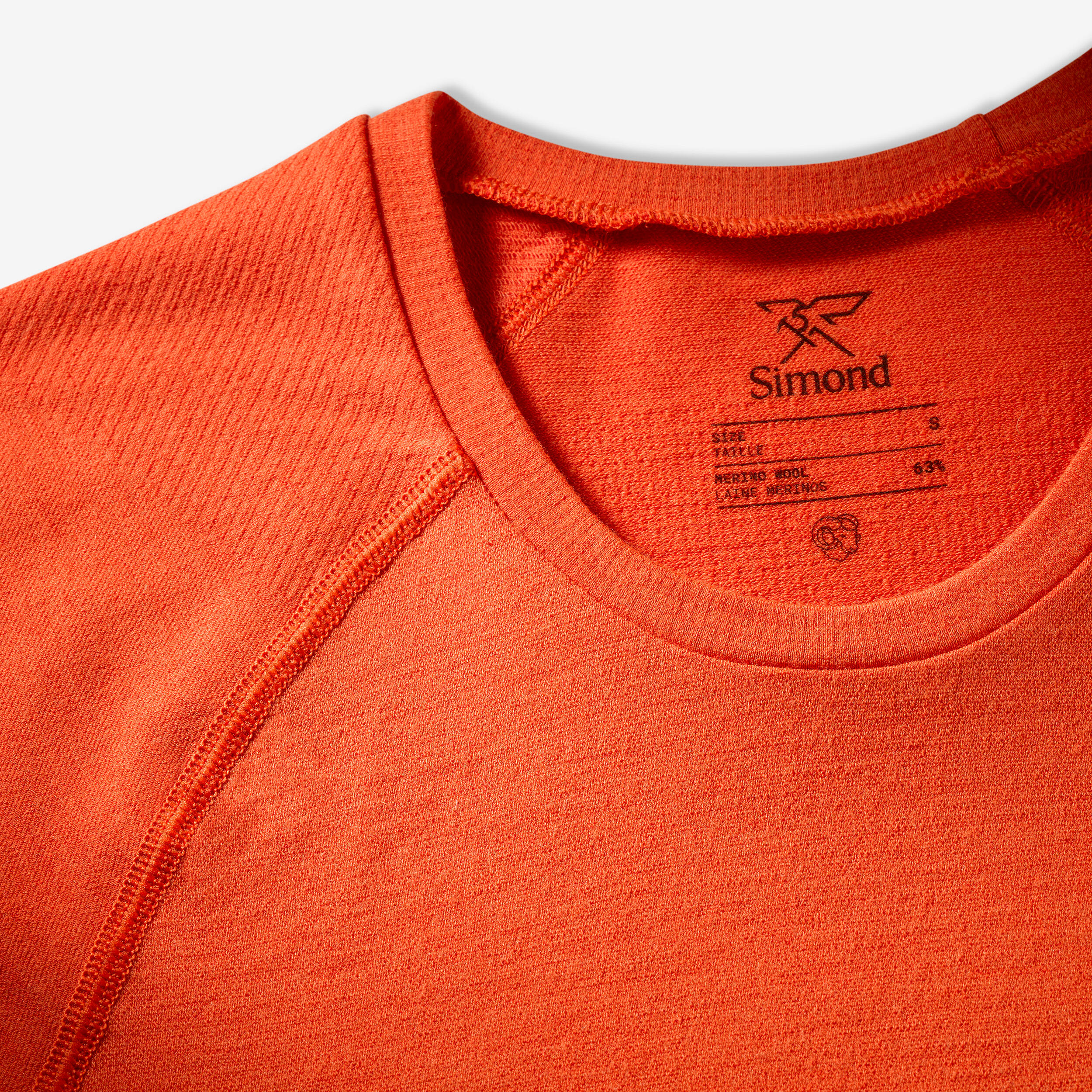 T-shirt en laine mérinos femme, Merino Seamless 6/8