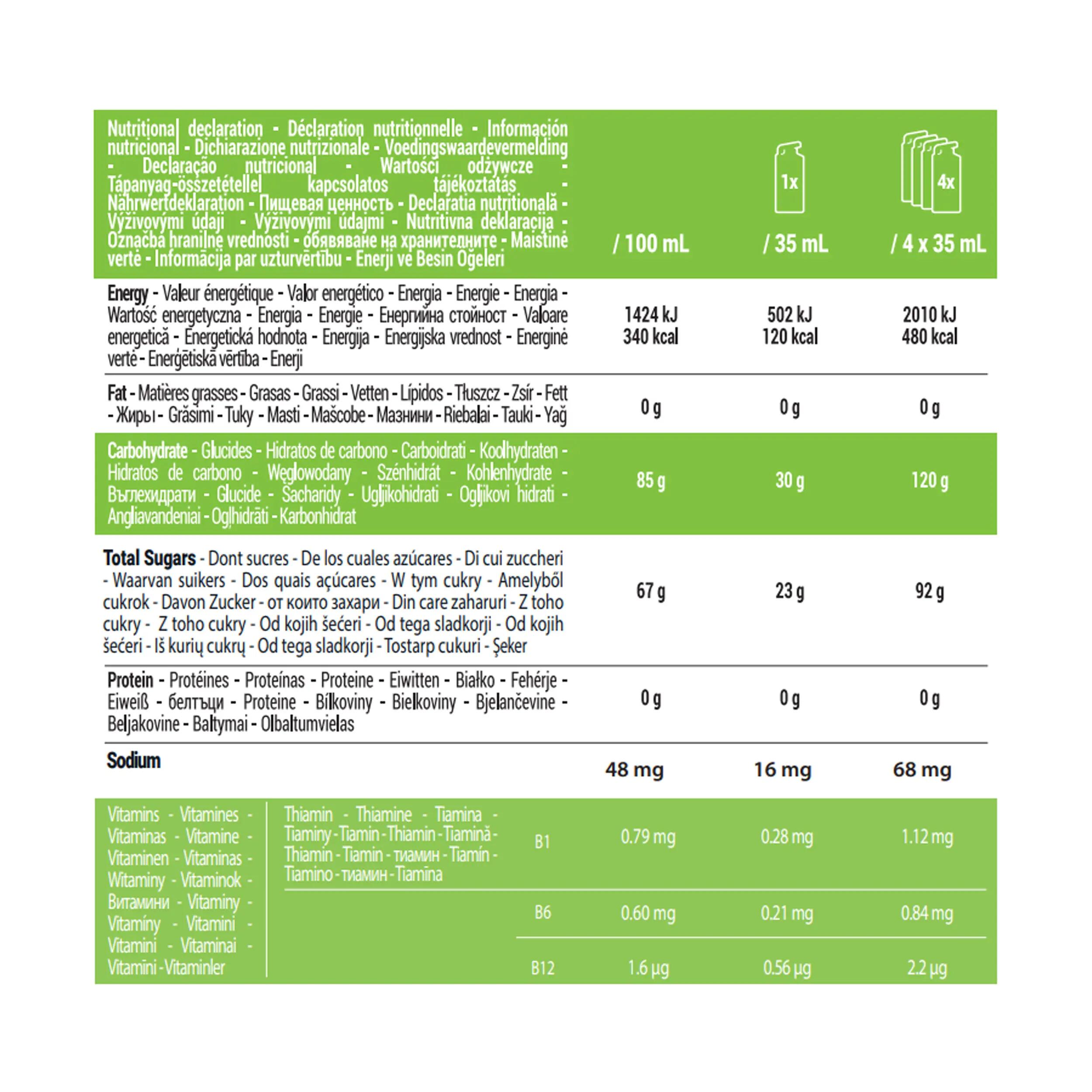 Gel energetic – sub 3 h, măr, Energy Gel x6 6/8
