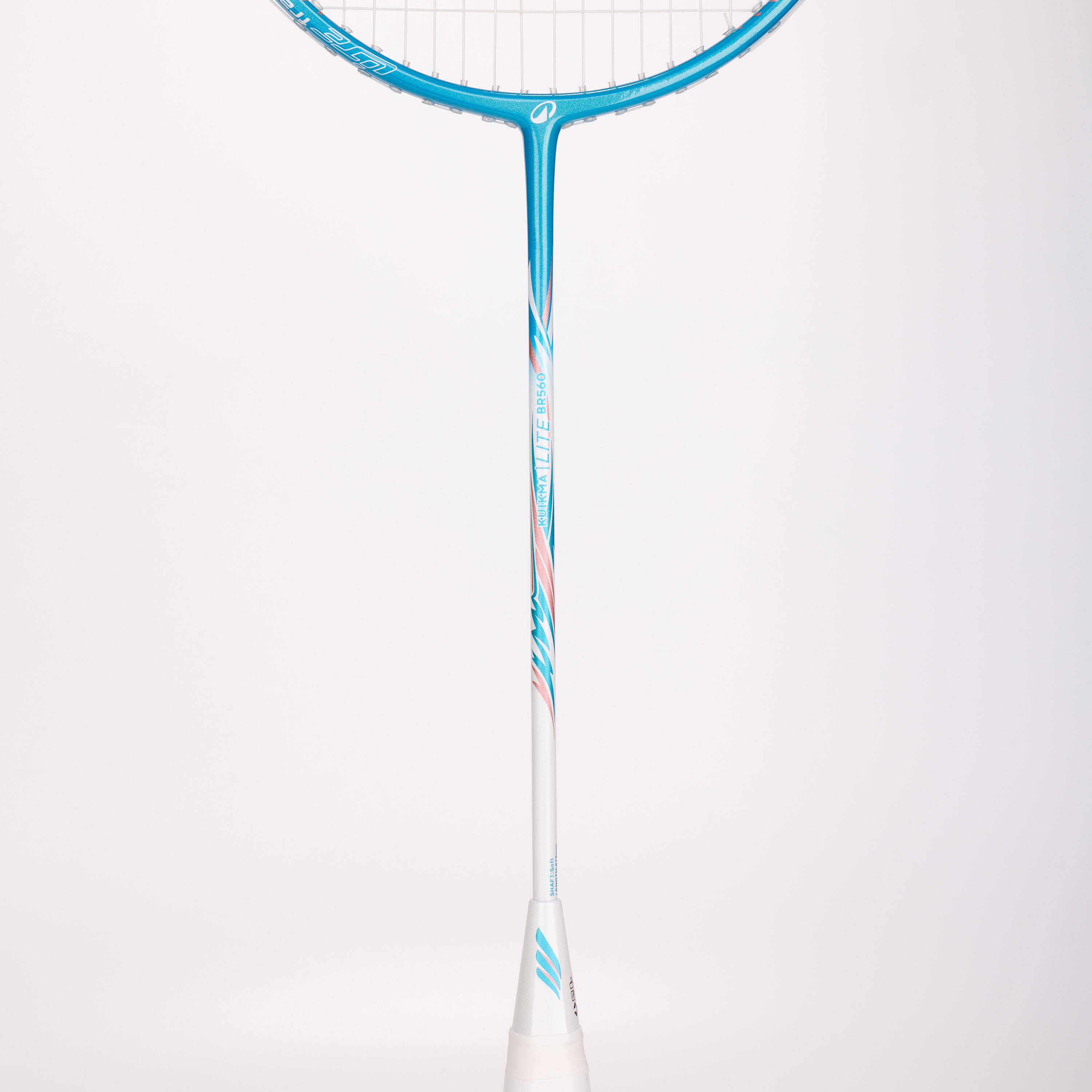 ADULT BADMINTON RACKET BR 560 SET LITE  WH TURQUOISE -  4