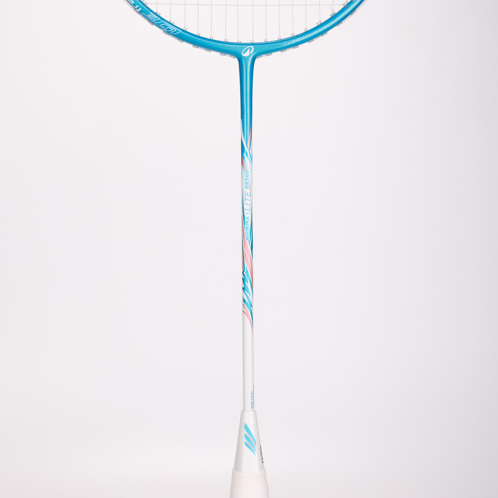 Total Badminton Racket ADULT BADMINTON RACKET BR 560 SET LITE WH TURQUOISE