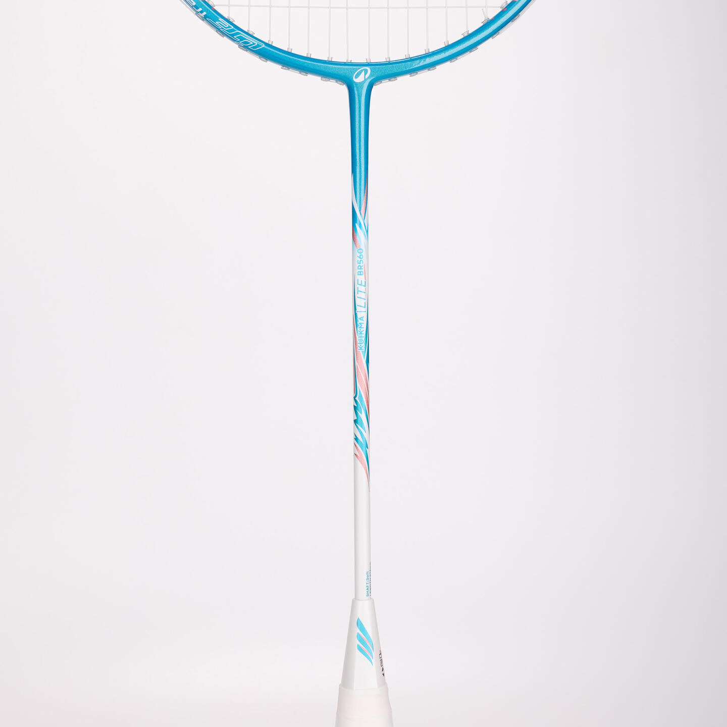 Head Heavy Racket Head Heavy & Flexible Badminton Racket - BR SET LITE 560 - White Turquoise
