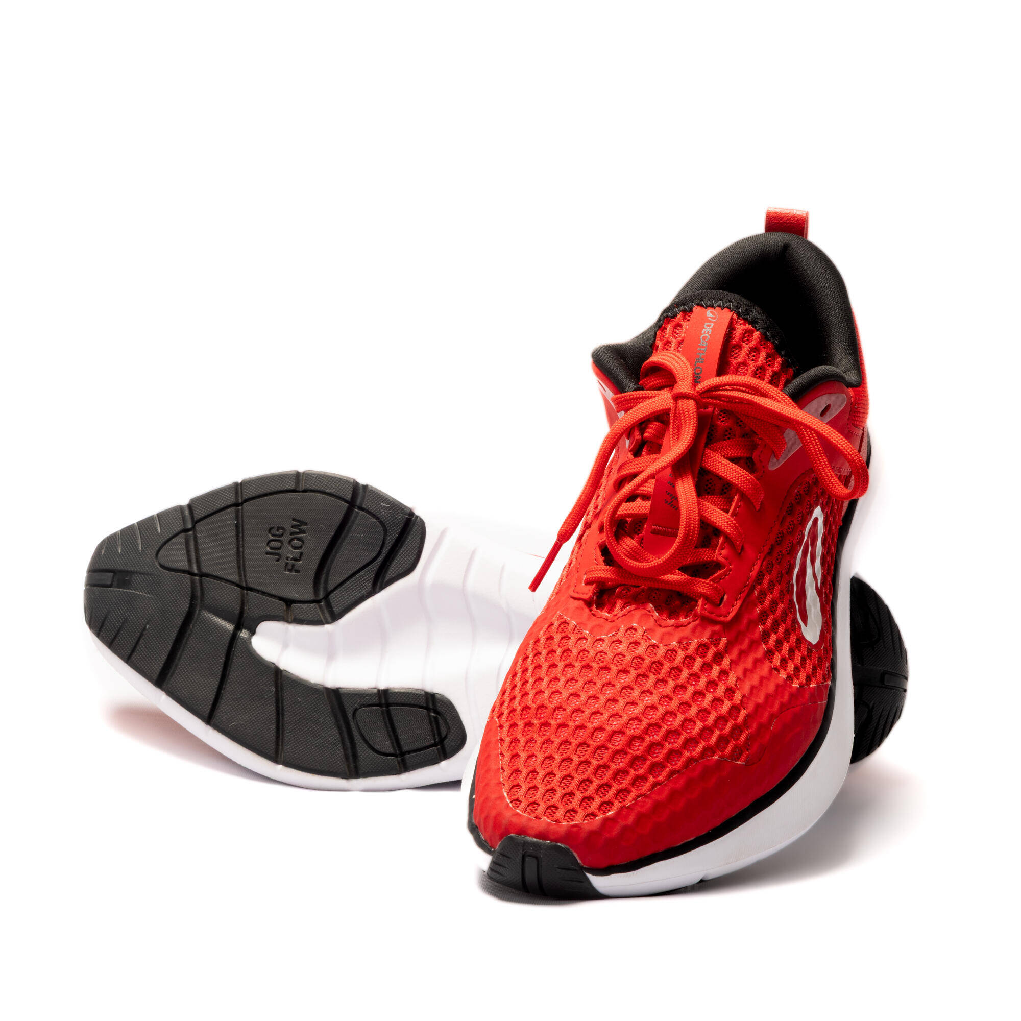 Men Running Shoes extremely breathable, Upto 10km/week, Jogflow 150 Breathe Red -  2