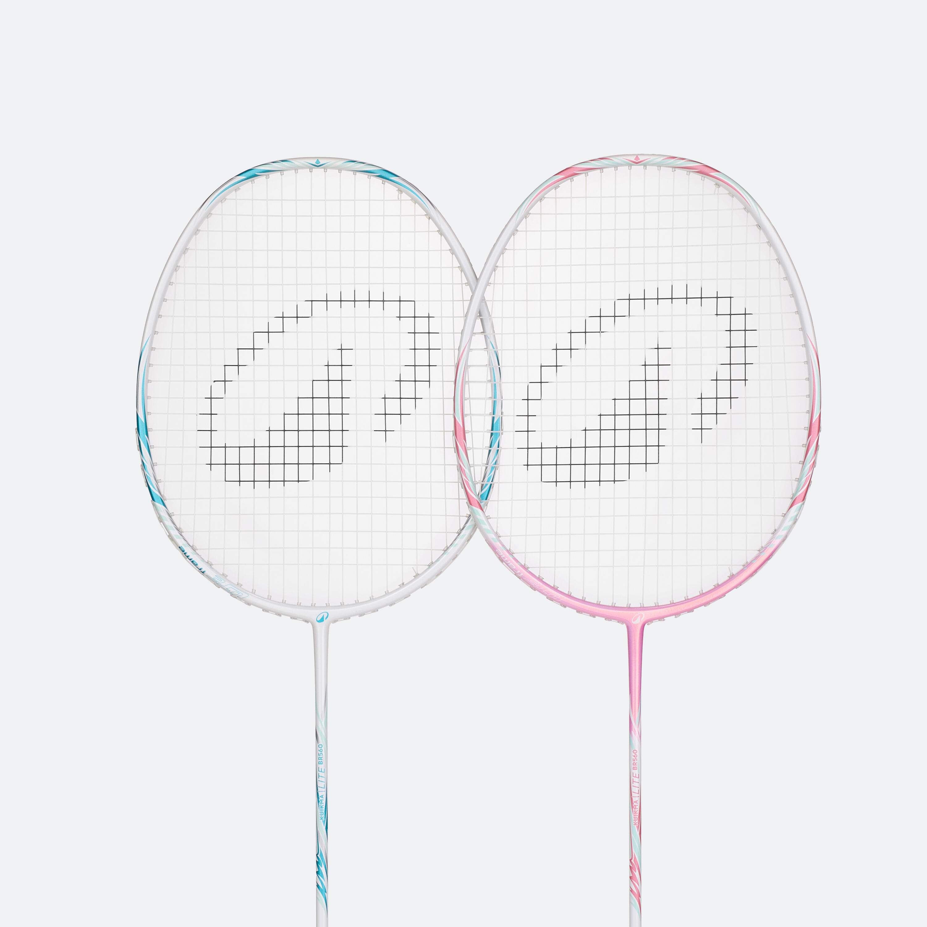 Adult Badminton Racket BR 560 Set Lite  - KUIKMA