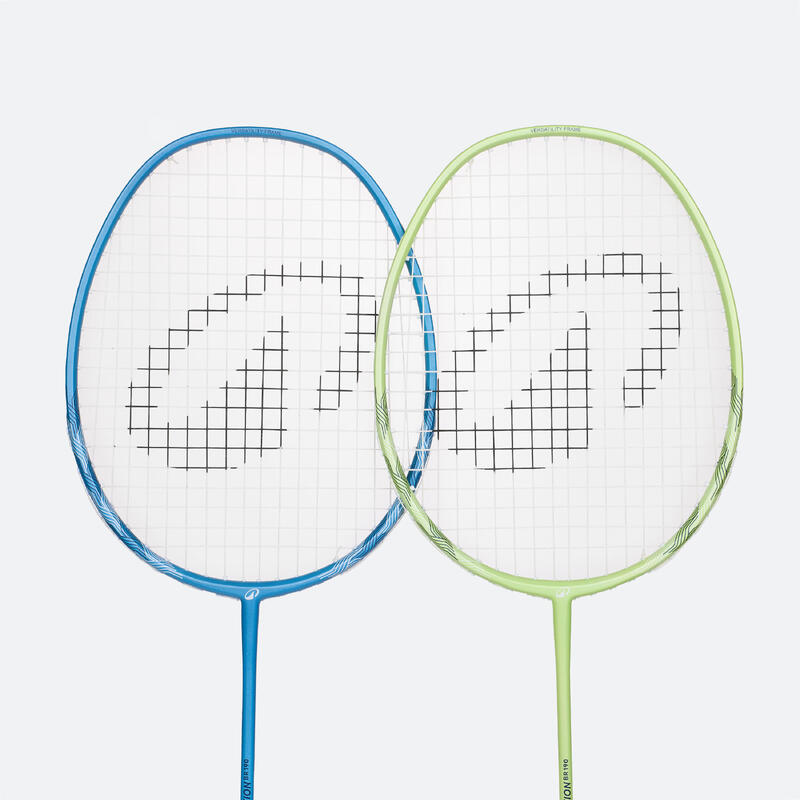 Yetişkin Badminton Raketi - Mavi/Lime - BR 190 Set Partner