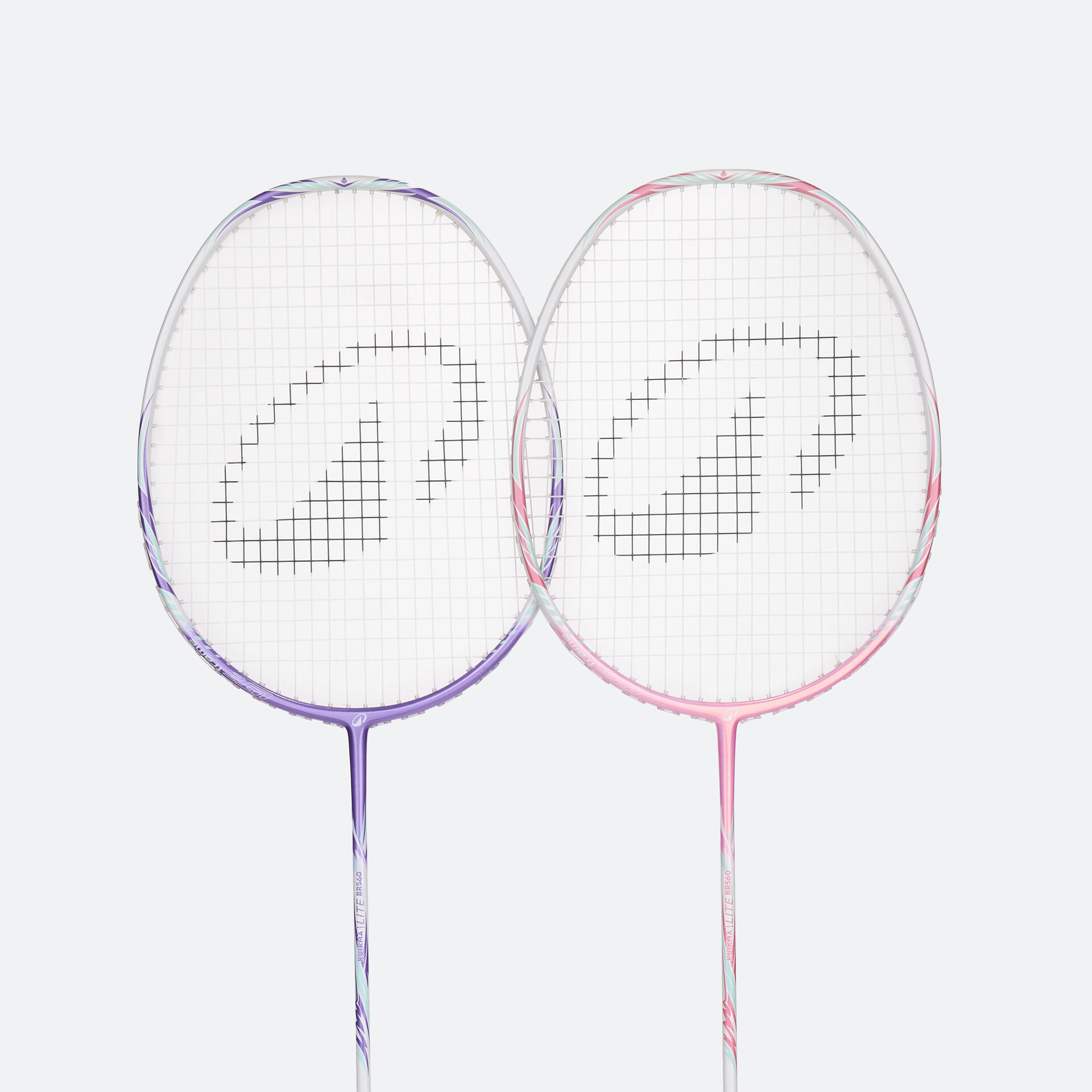Head Heavy Racket Head Heavy & Flexible Badminton Racket - BR SET LITE 560 - Pink Purple