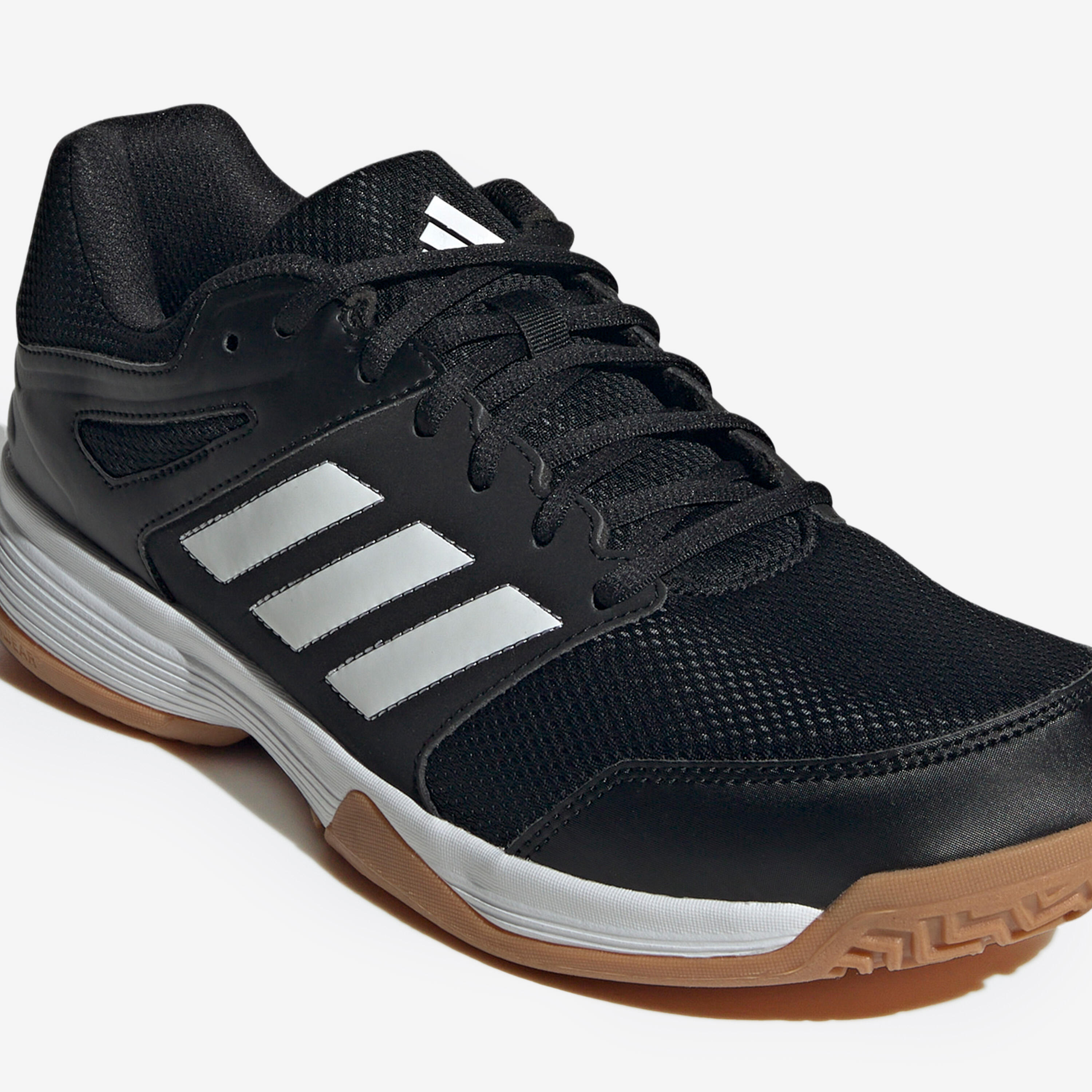 Badmintonschuh Herren, Adidas Speedcourt schwarz 3/5