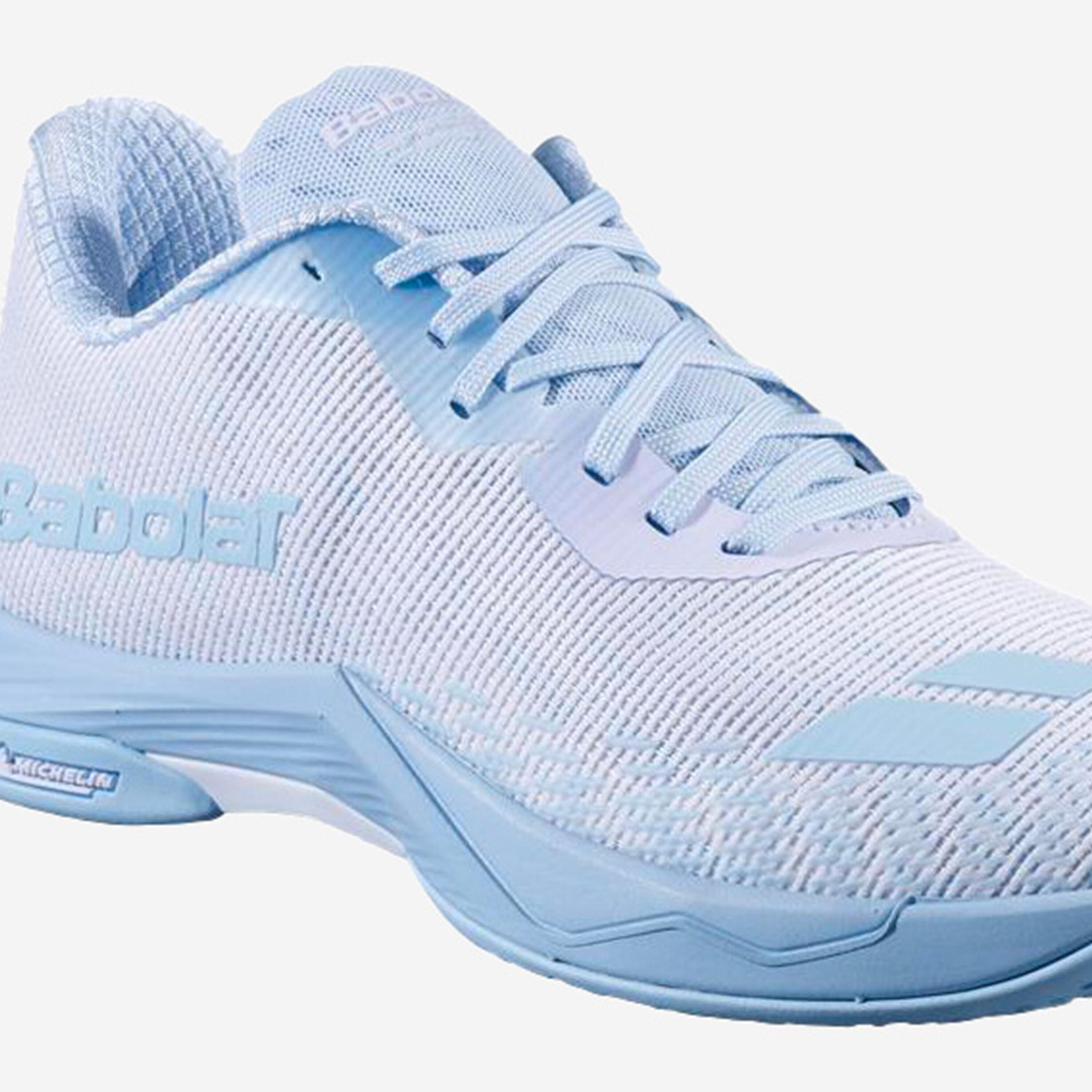 Calçado de badminton Mulher - Shadow Spirit 2 Branco e Azul 3/5