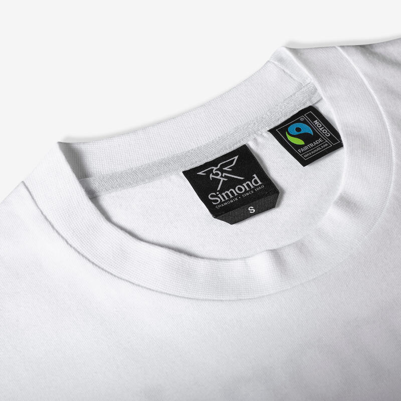 Tricou din bumbac Fairtrade/Max Havelaar Alb Unisex