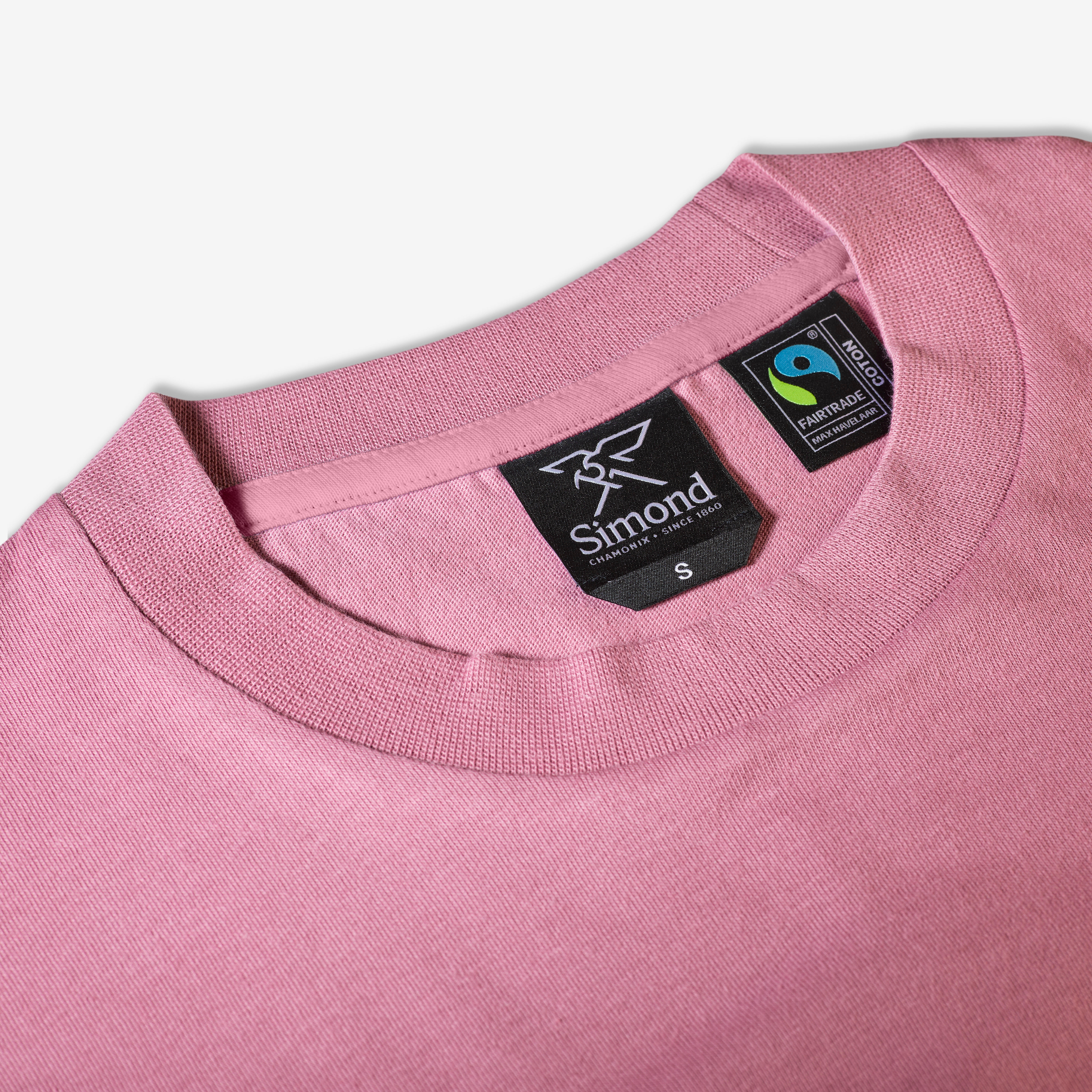 SIMOND Unisex tričko z bavlny Fairtrade/Max Havelaar ružové L · záber 9