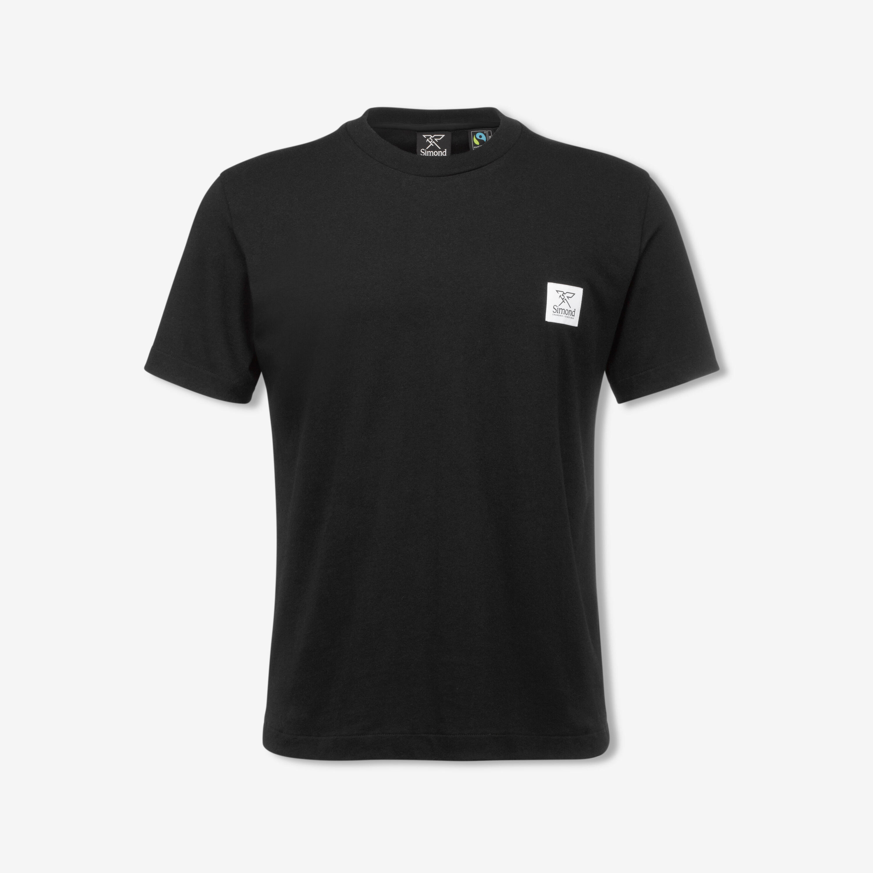 T-Shirt aus Baumwolle Fairtrade-/Max Havelaar unisex, schwarz 12/12
