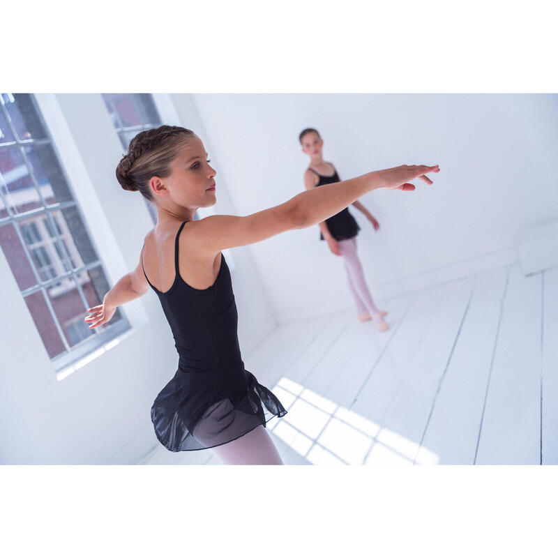 Body 150 cu fustă Balet Negru Fete 