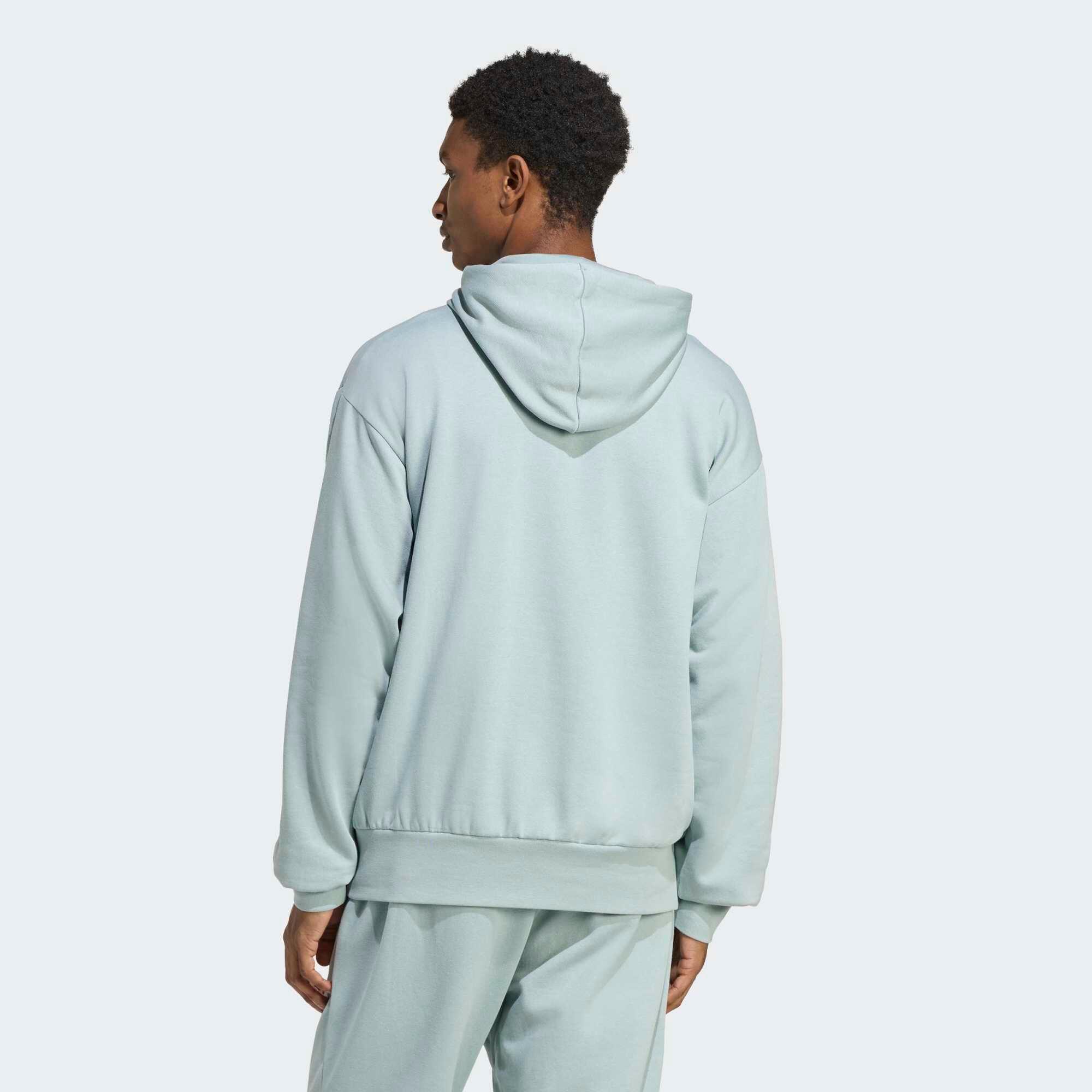 Sweat à capuche en coton, vert clair 2/5