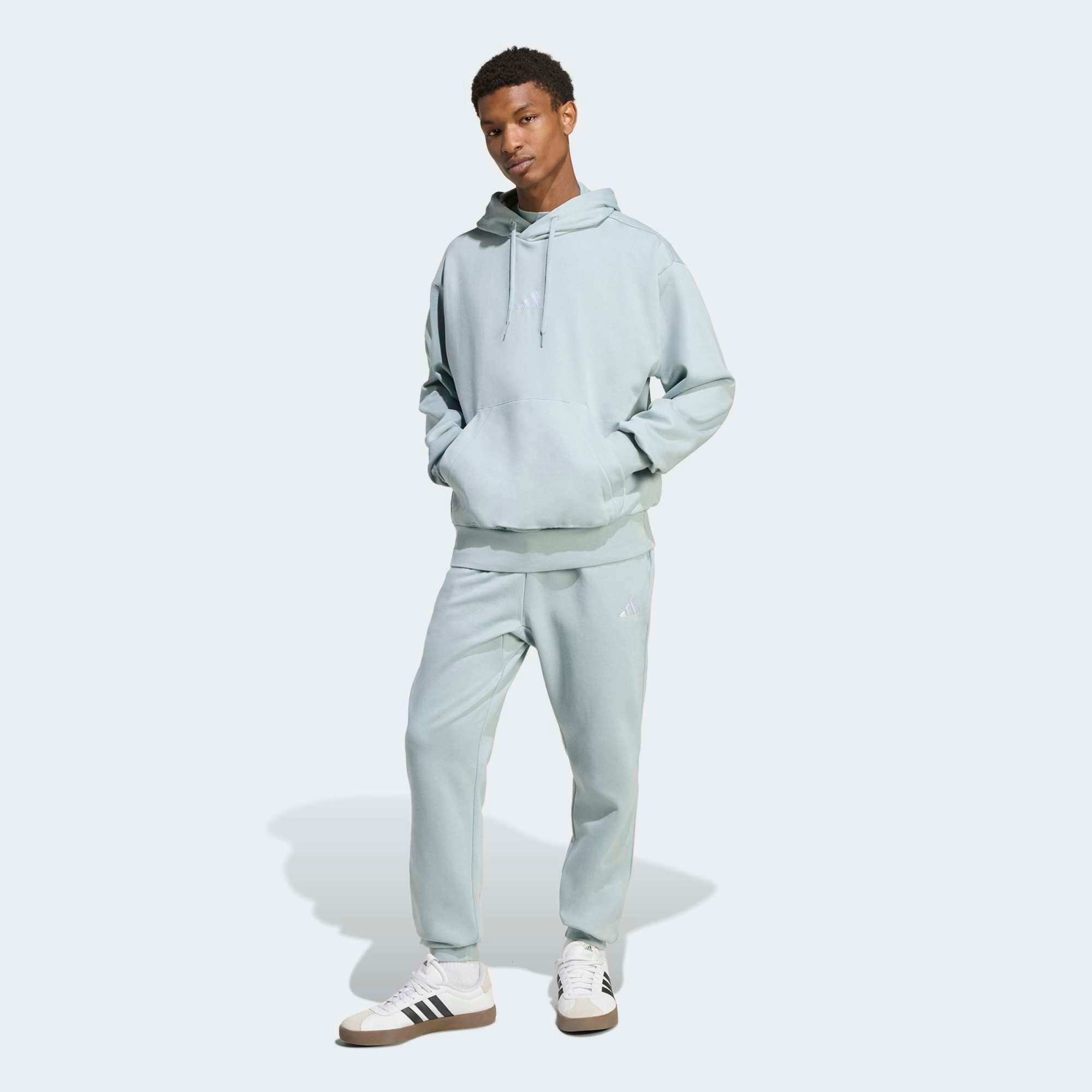 Sweat à capuche en coton, vert clair 5/5