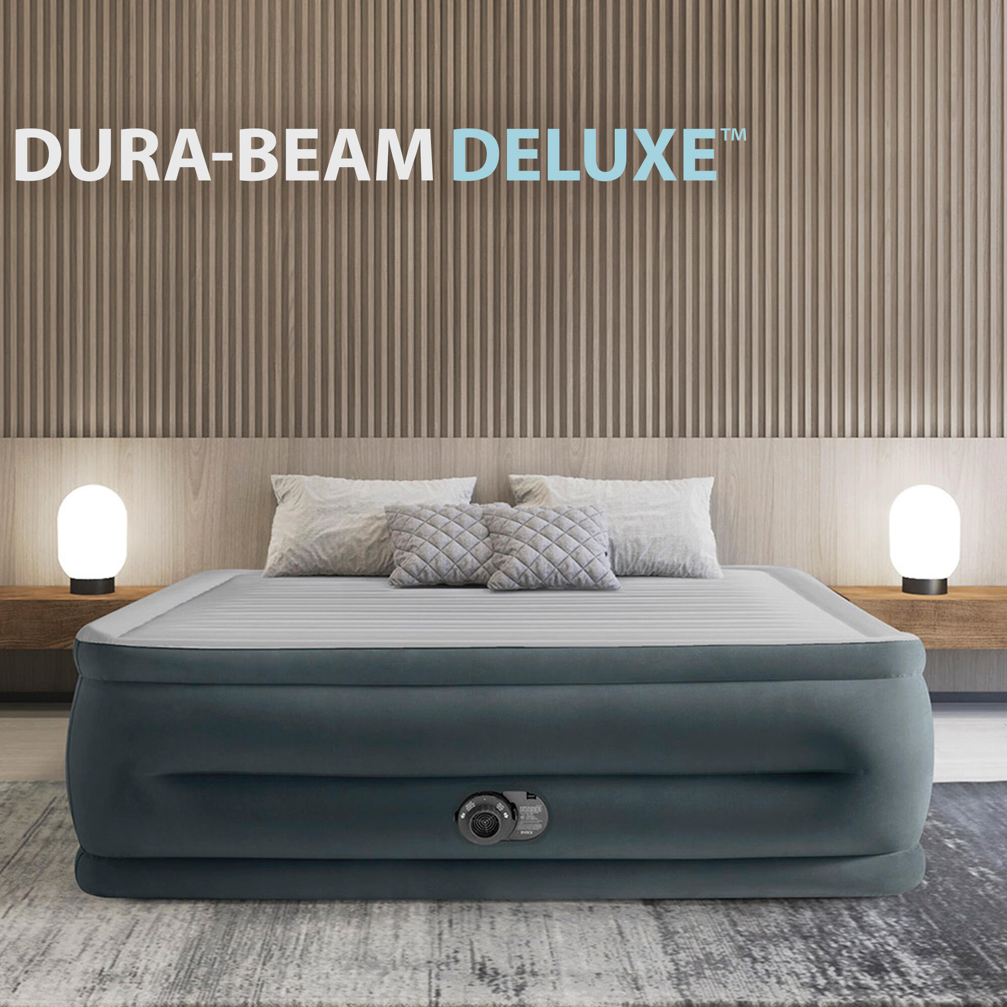 Colchón hinchable INTEX doble Talla L Dura-Beam Deluxe Comfort-Plush - CD 3/4