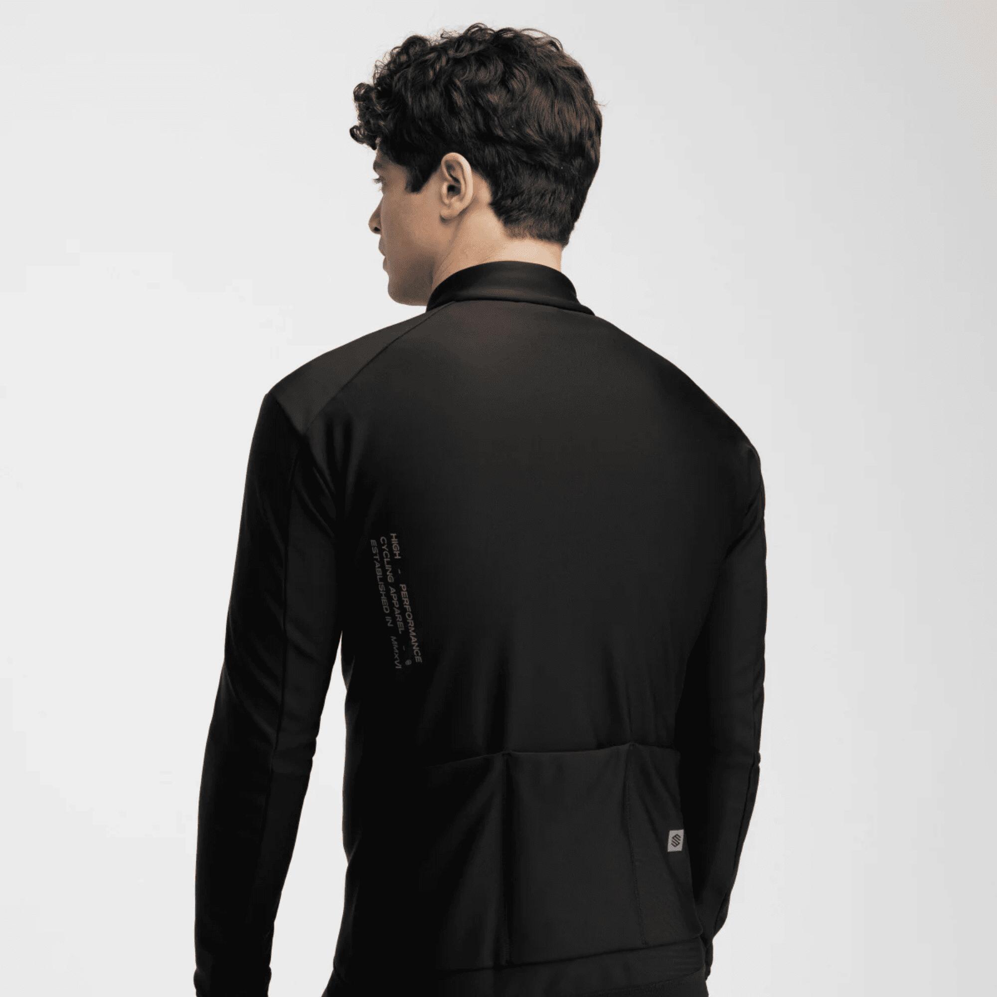 Chaqueta ciclismo softshell hombre Siroko J1 Furkapass negro 2/4