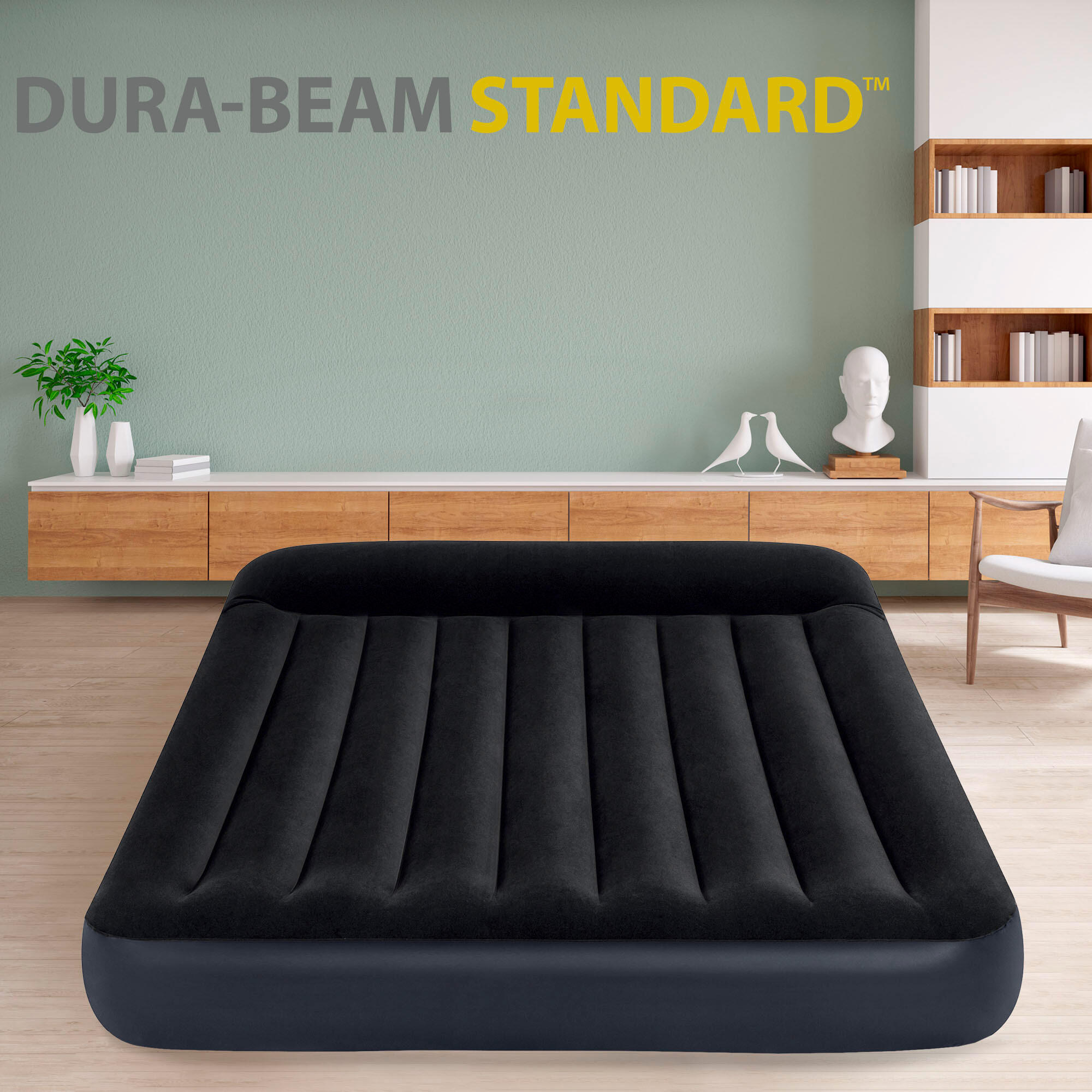 Matalàs inflable doble INTEX Pillow Rest amb inflador - CD 3/4