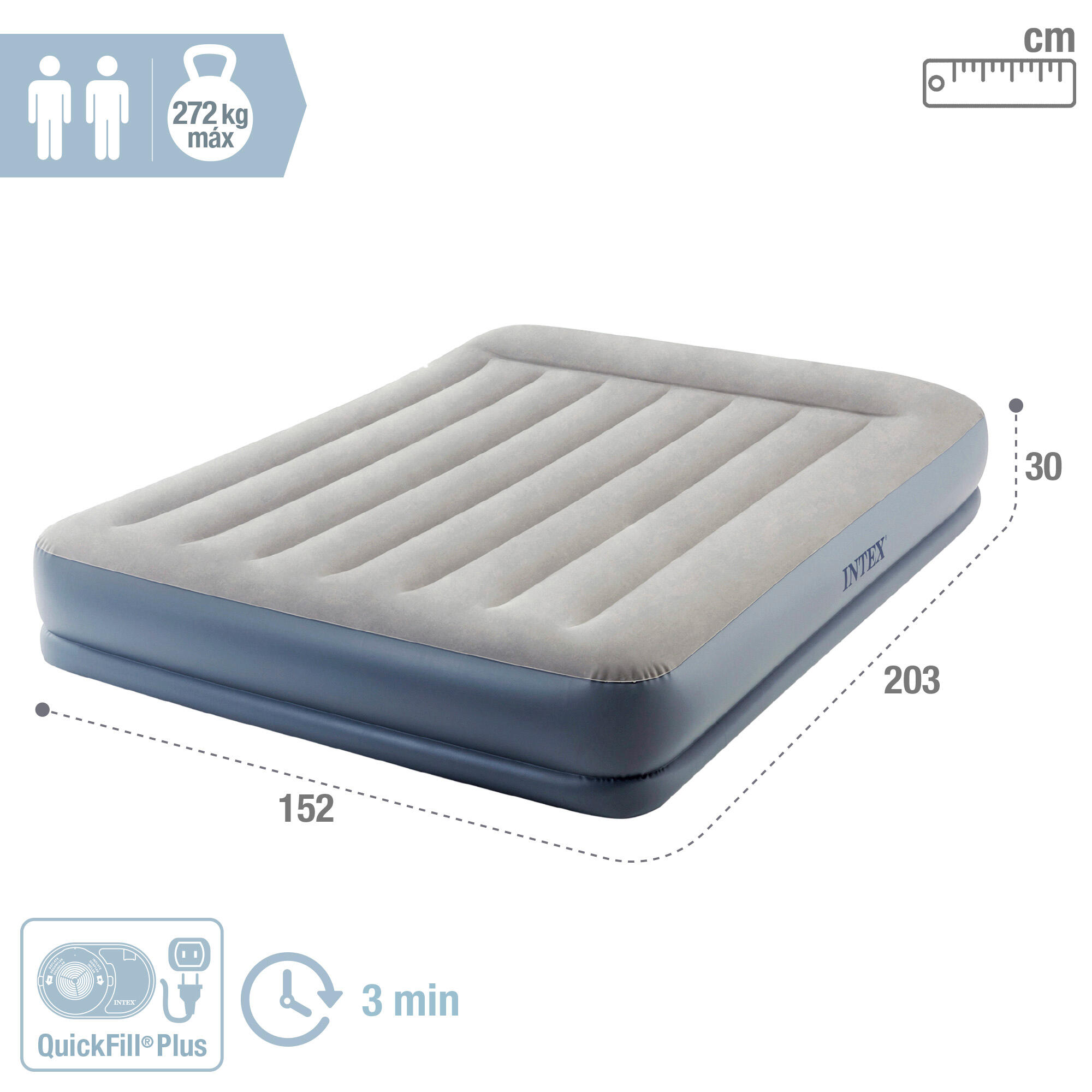 Matalàs inflable doble INTEX Dura-Beam Standard Pillow Rest Mid-Rise - CD 2/4