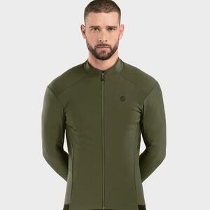 Chaqueta ciclismo softshell hombre Siroko J1 Khangai verde