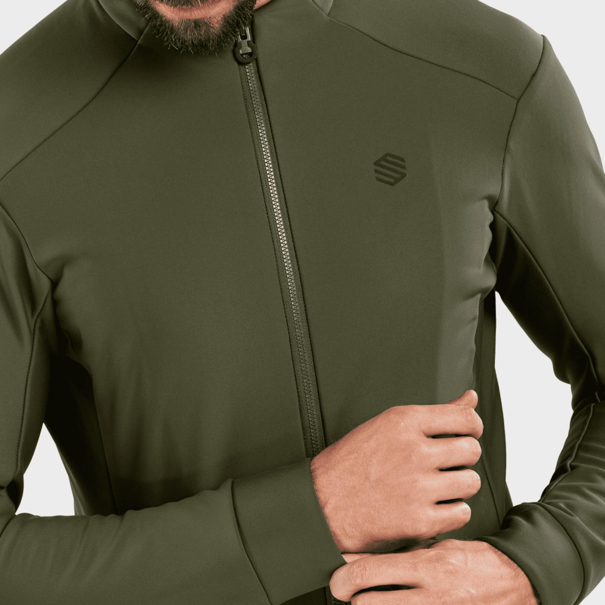 Jaqueta Ciclisme Softshell Siroko J1 Khangai Home Verd 3/4