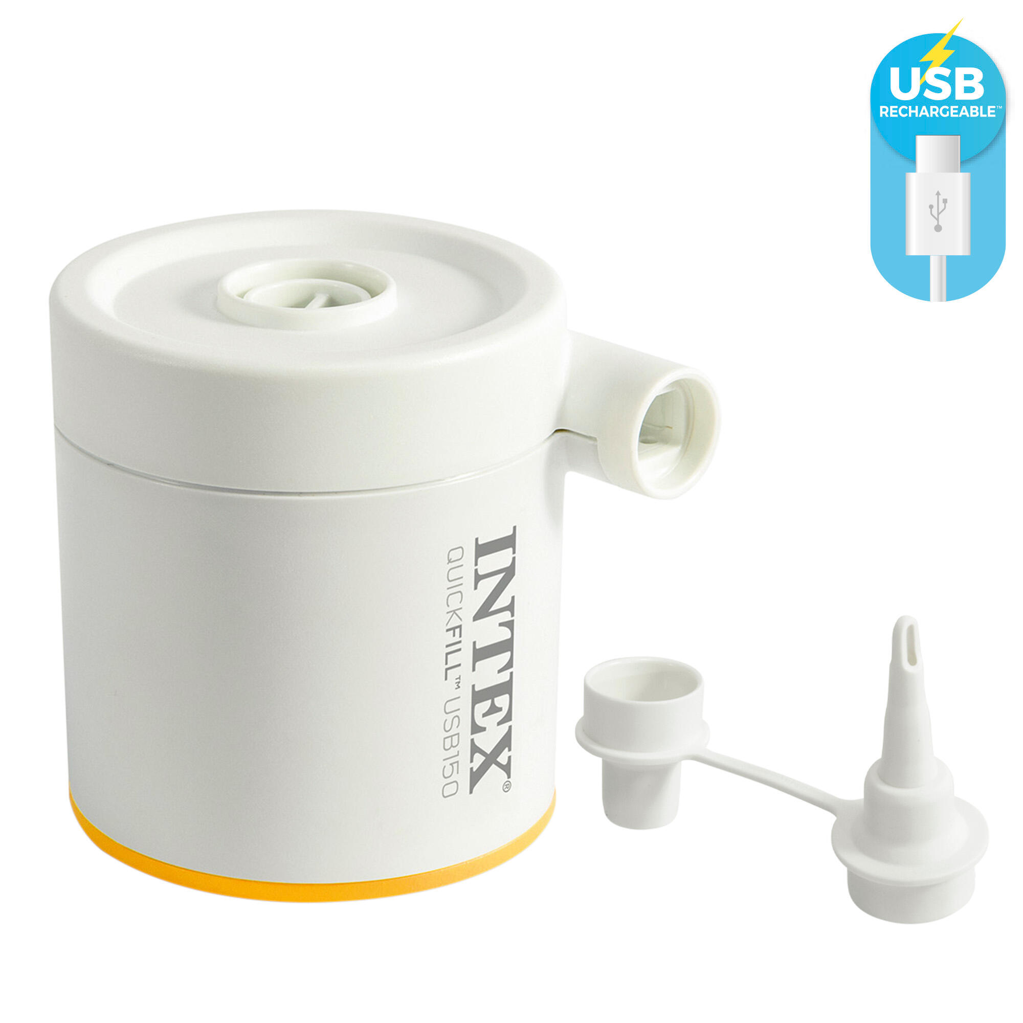 Colchón hinchable individual TPU Camping Mat c/hinchador incluido INTEX - CD 3/4