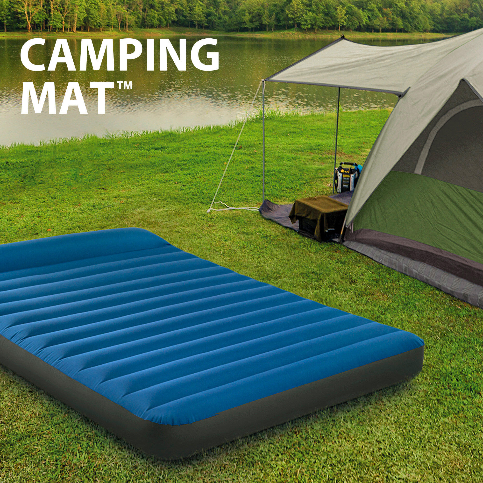 Colchón hinchable individual TPU Camping Matress c/hinchador incluido - CD 2/3