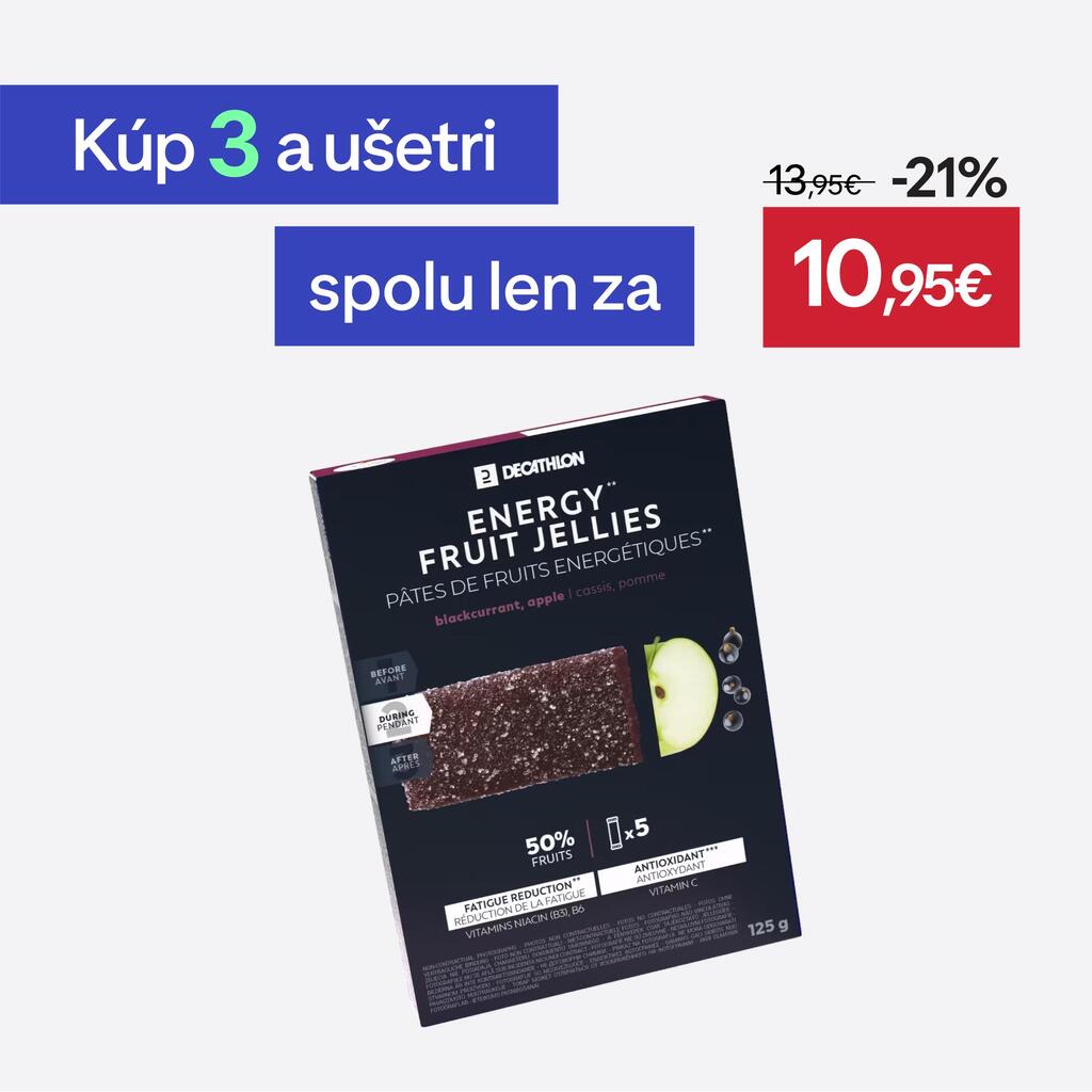 Energetické ovocné želé ríbezľa, jablko, acerola 5 x 25g