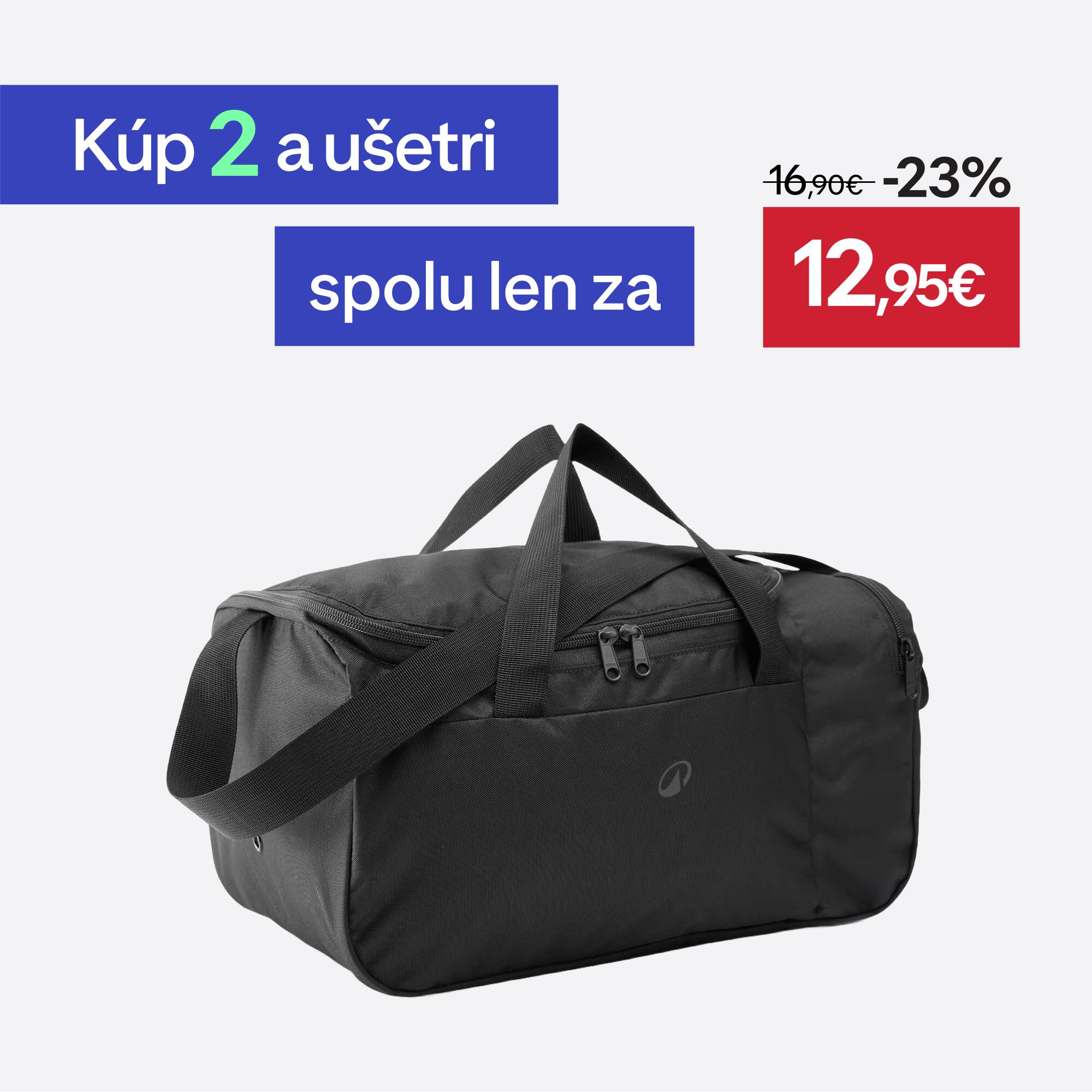 DECATHLON Športová taška na rameno Essential 20 l čierna 20 l