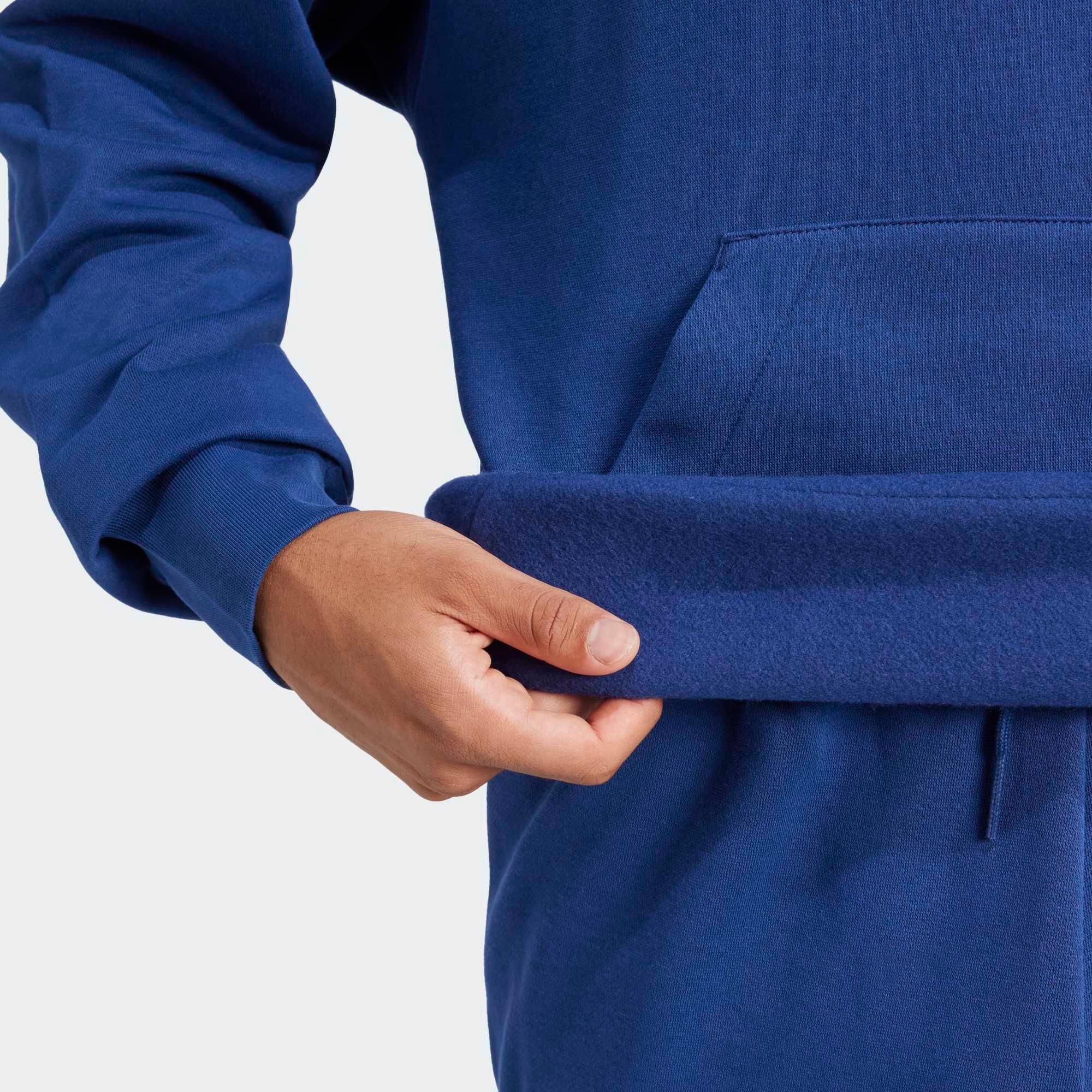 Sweat à capuche en coton, bleu foncé 4/5