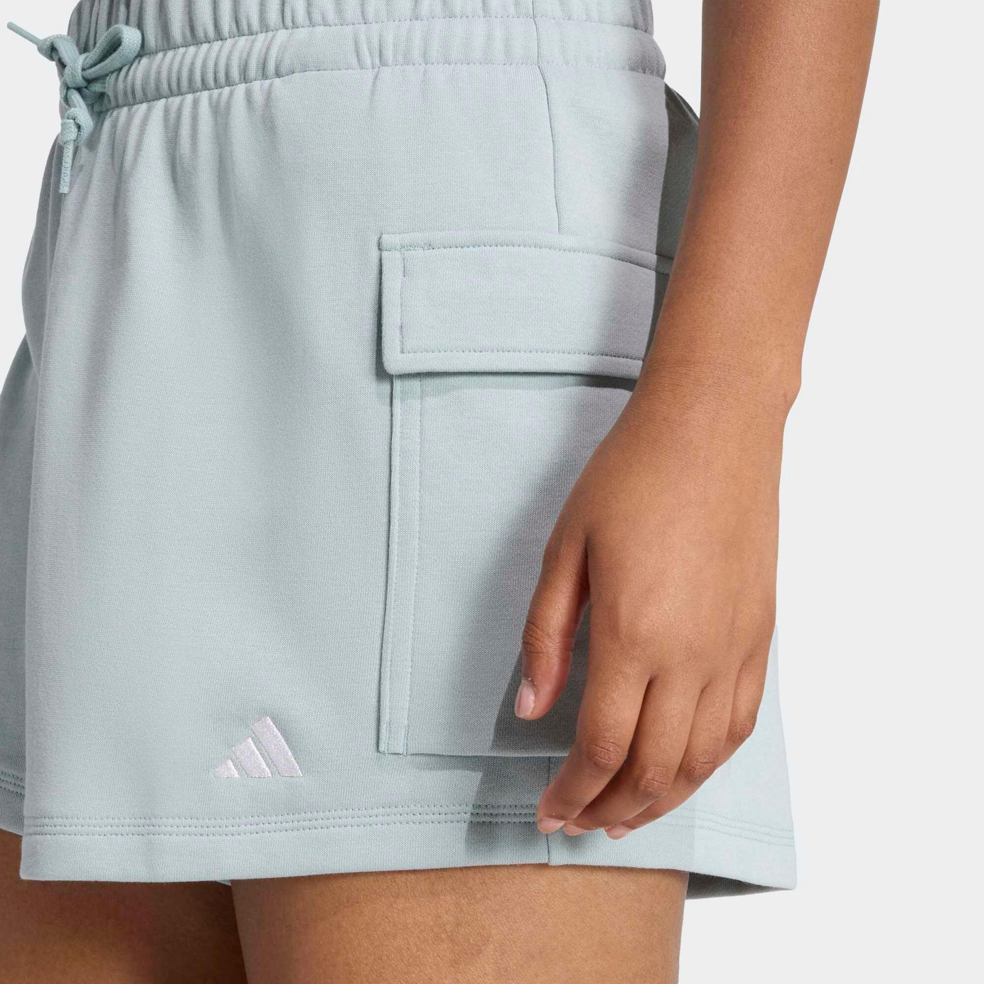 Calções Cargo de Fitness em Moletão Mulher Verde 5/5