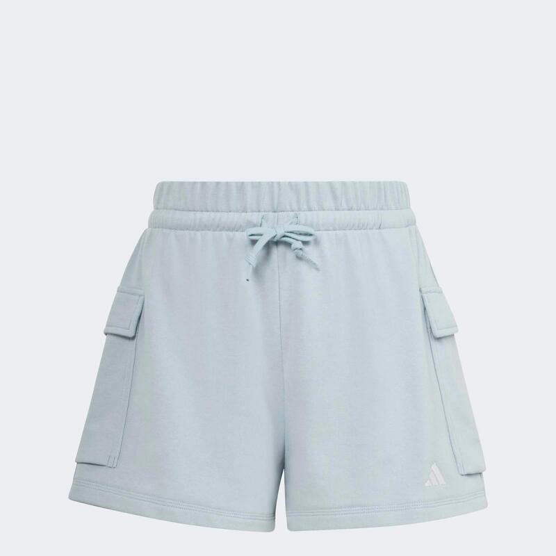 Șort de Fitness cargo molton ADIDAS Verde Damă