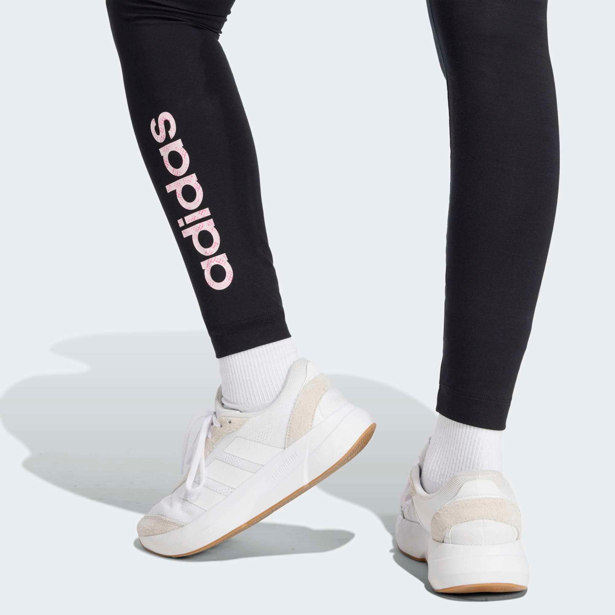 Leggings Fitness Mujer Negro Algodón 3/4